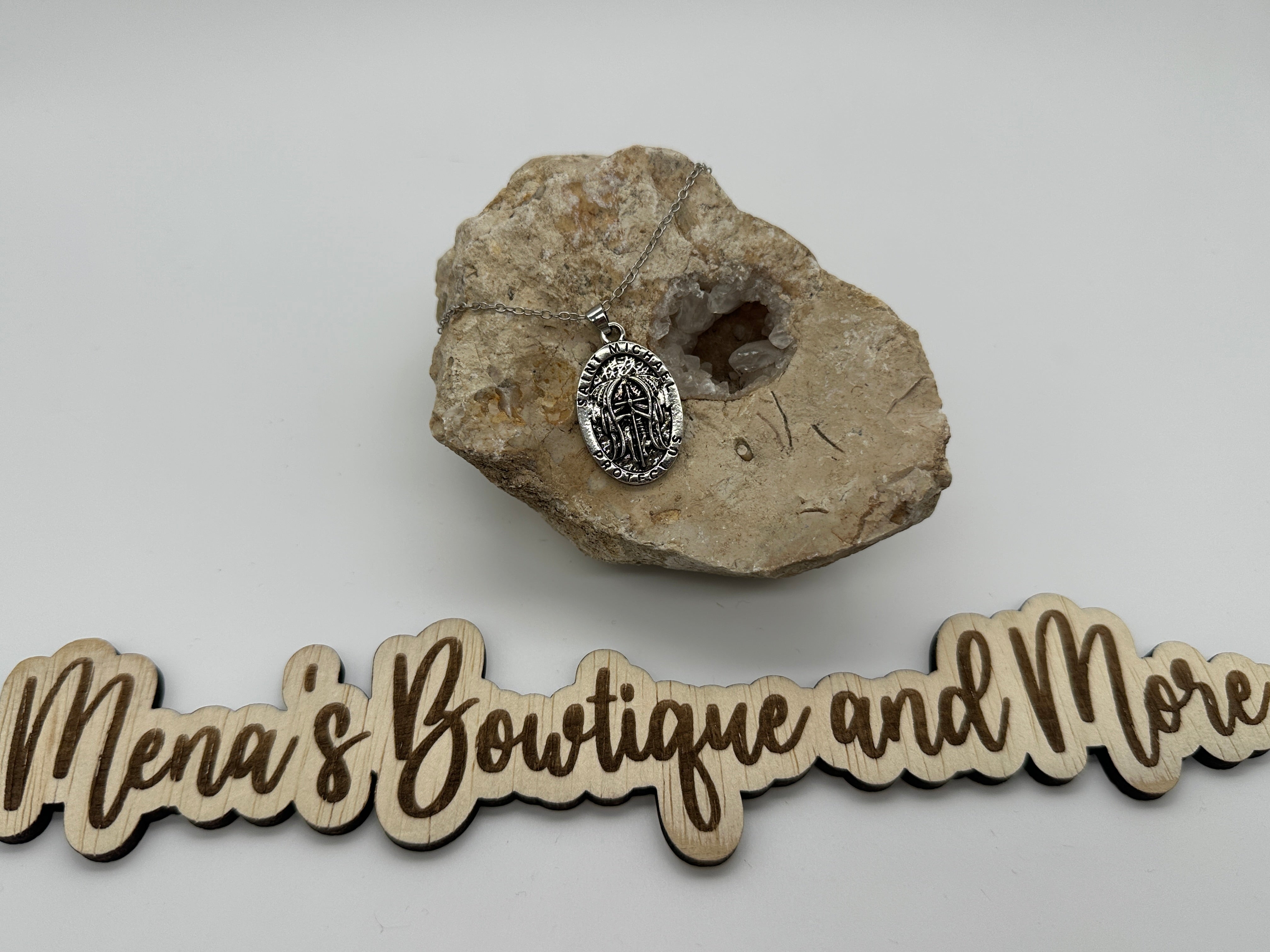 St. Michael Necklace- Silver (Assorted)