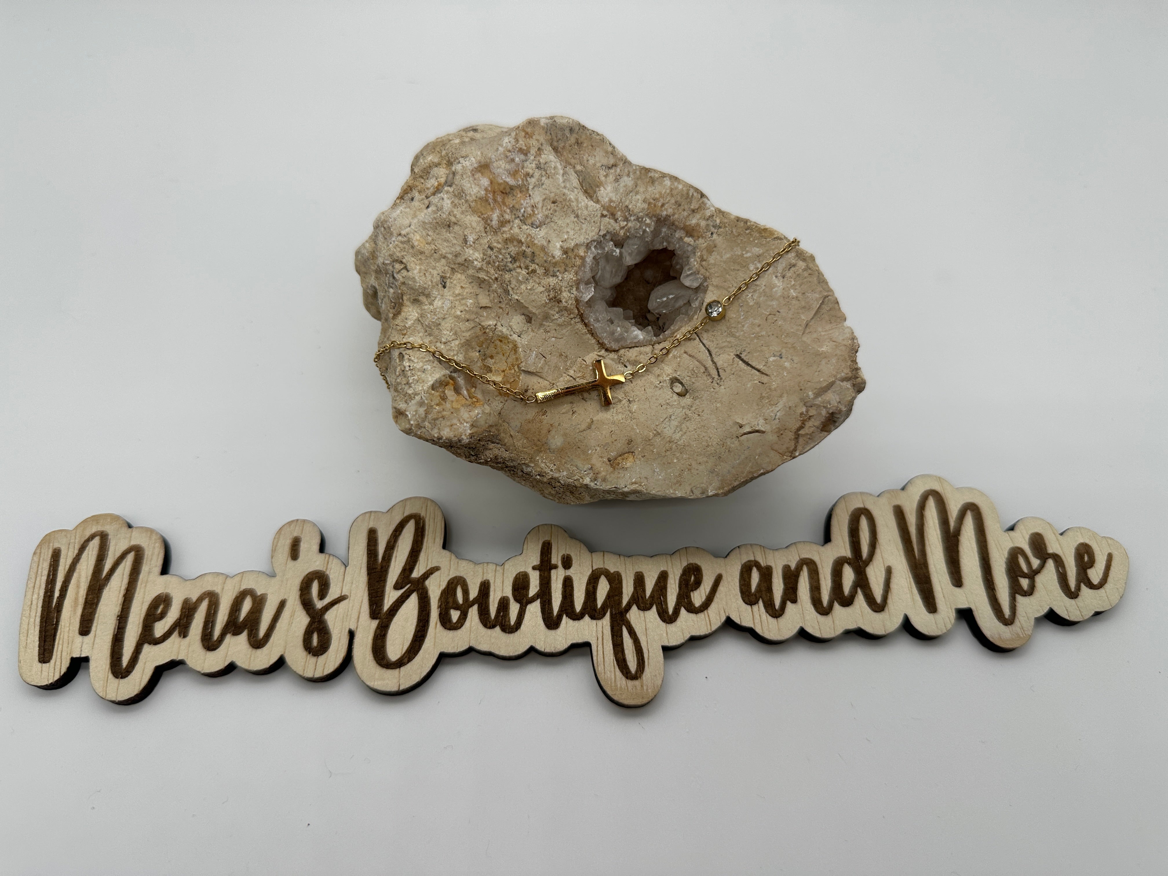 Simple Cross Gold Necklace