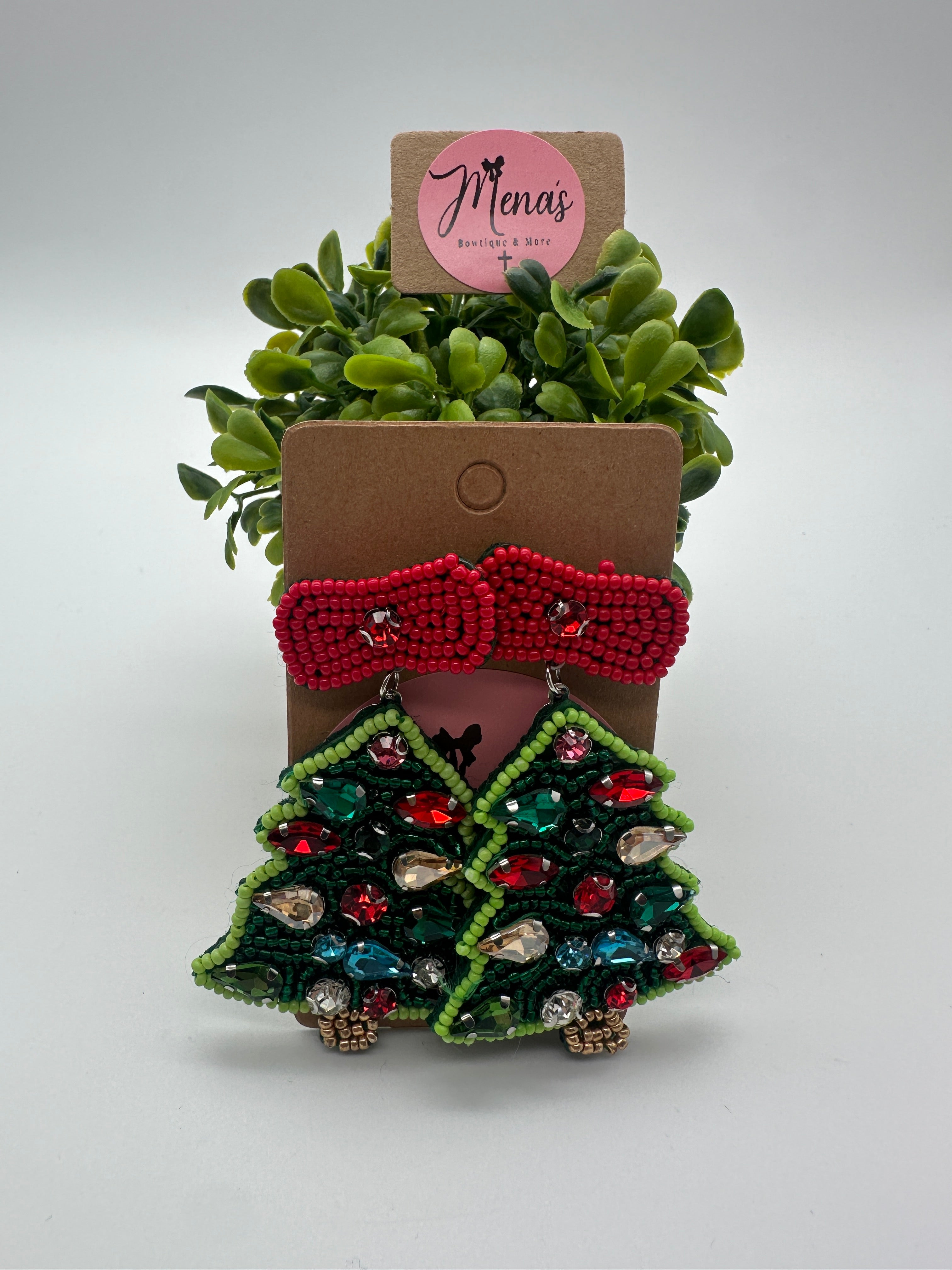 Christmas Tree Dangle Earrings (assorted)