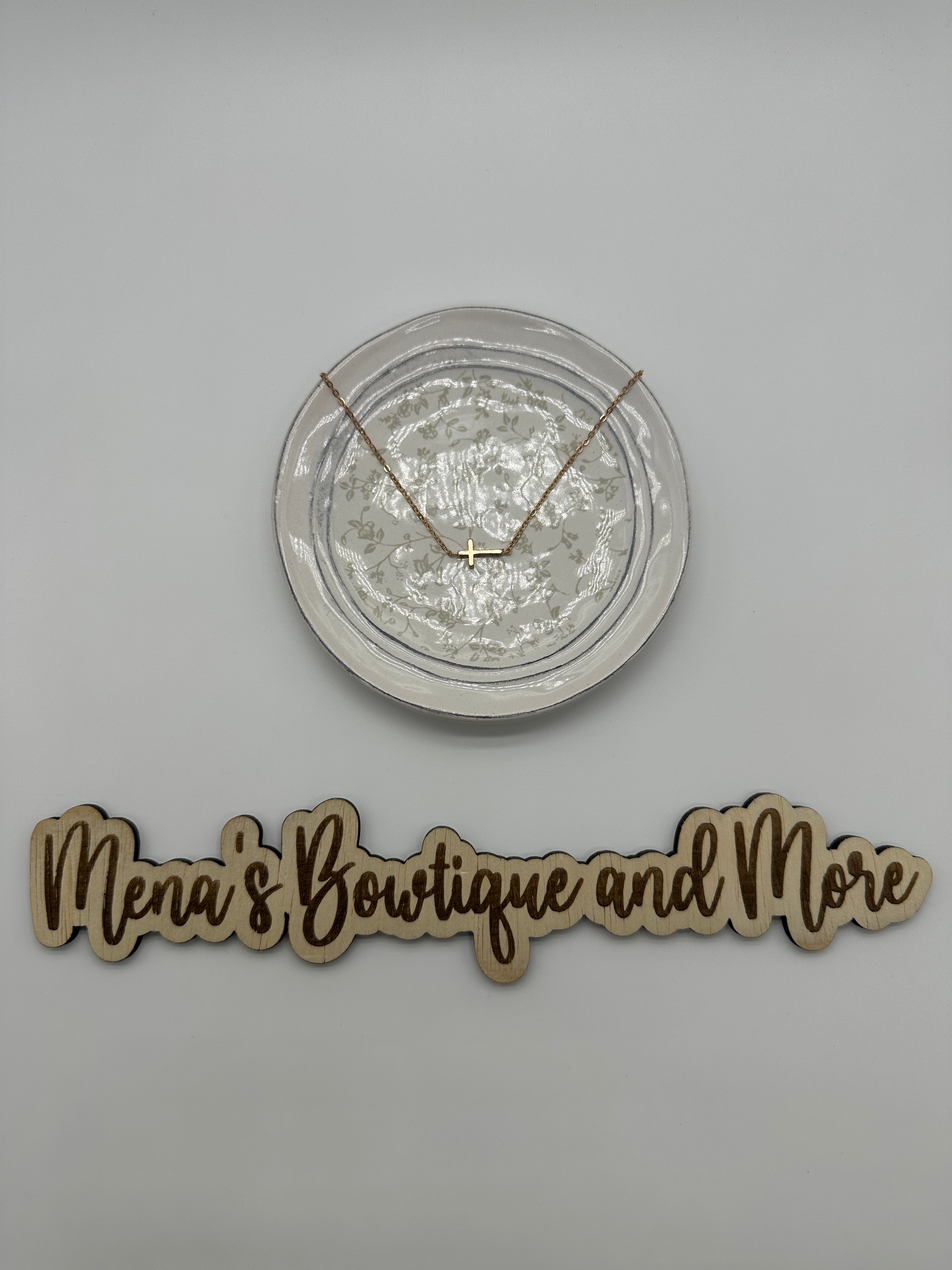 Simple Cross Gold Necklace