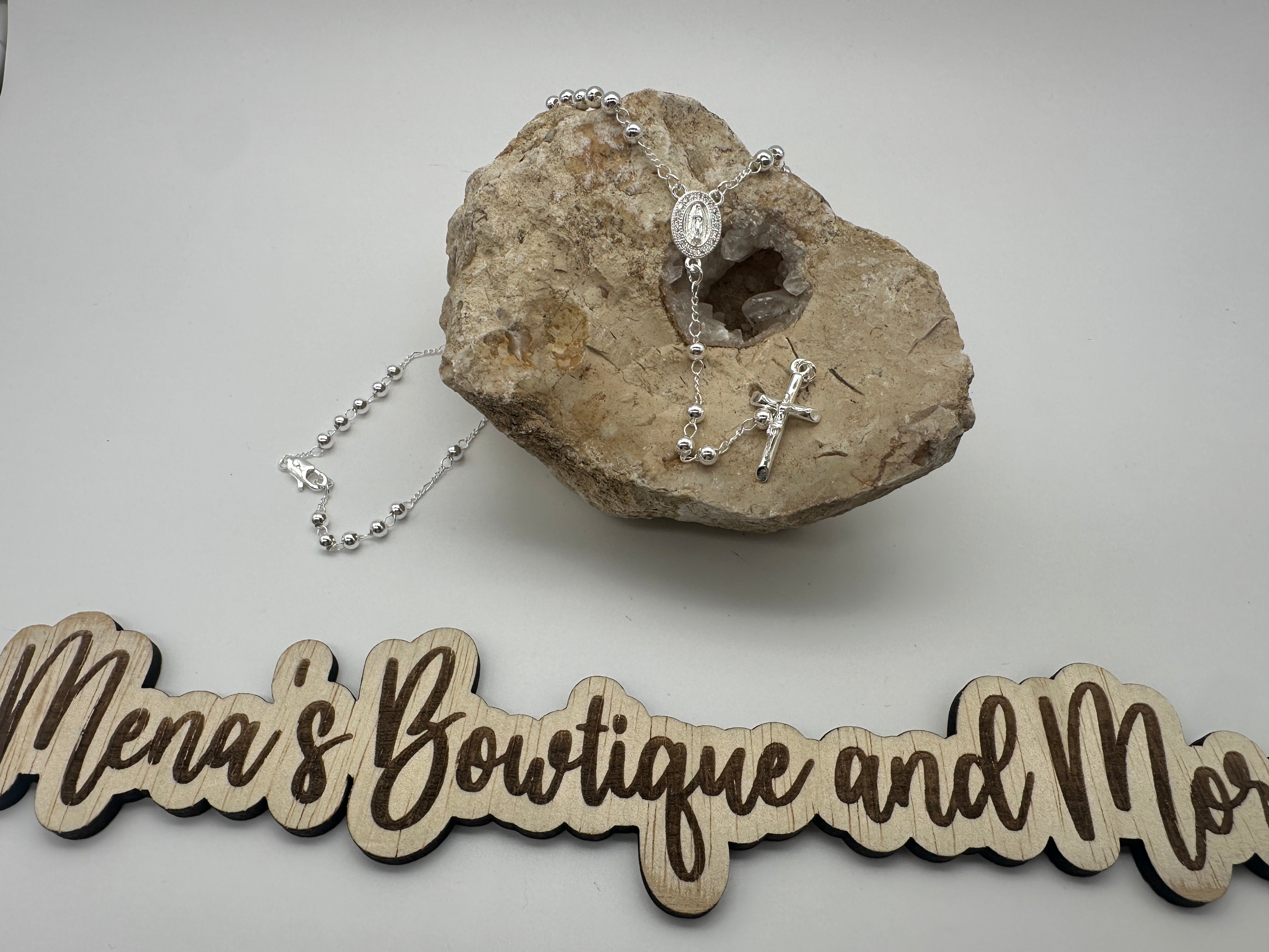 Virgen de Guadalupe Rosary- Silver Assorted