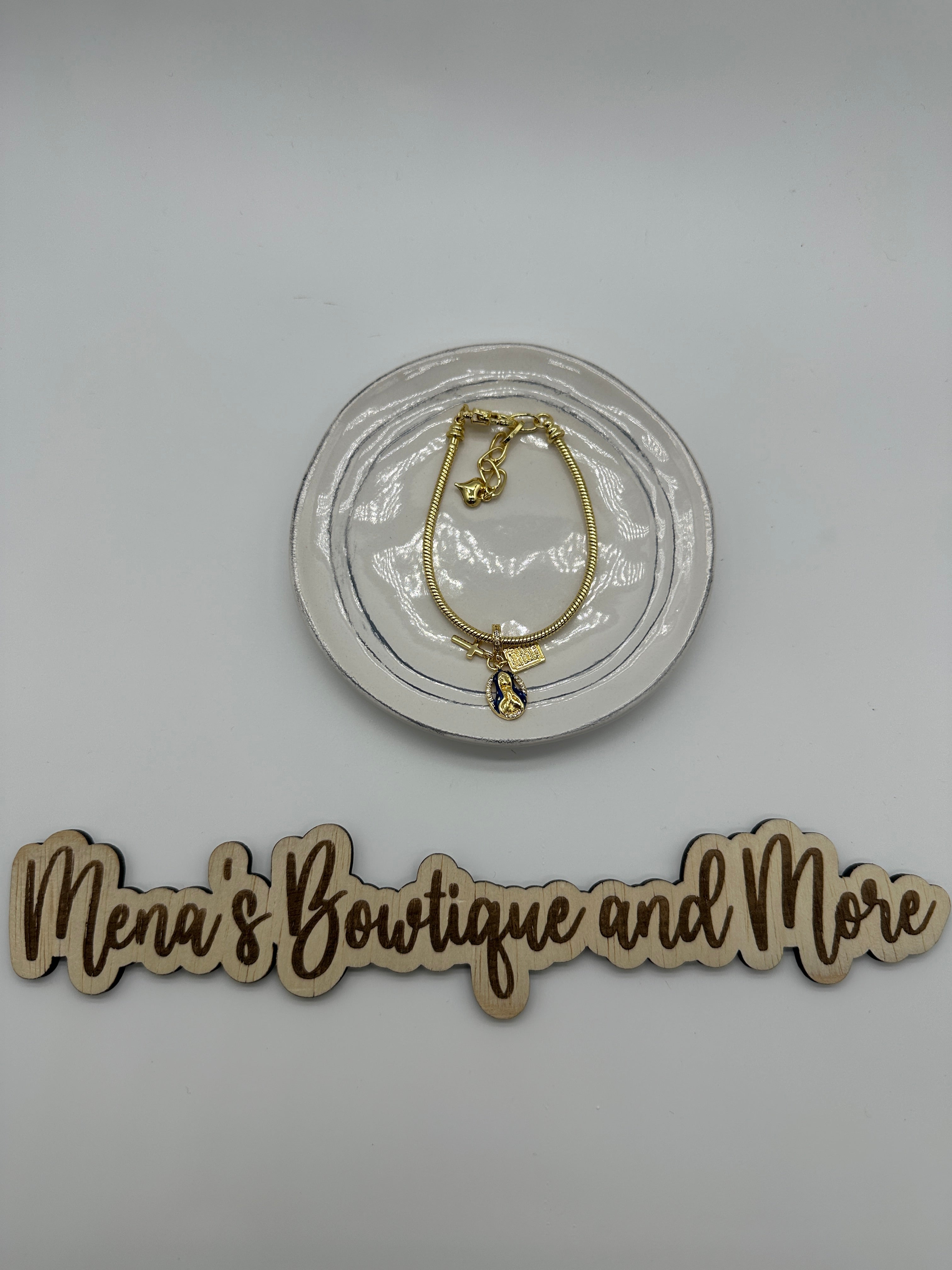 Virgen de Guadalupe Charm Set- Gold