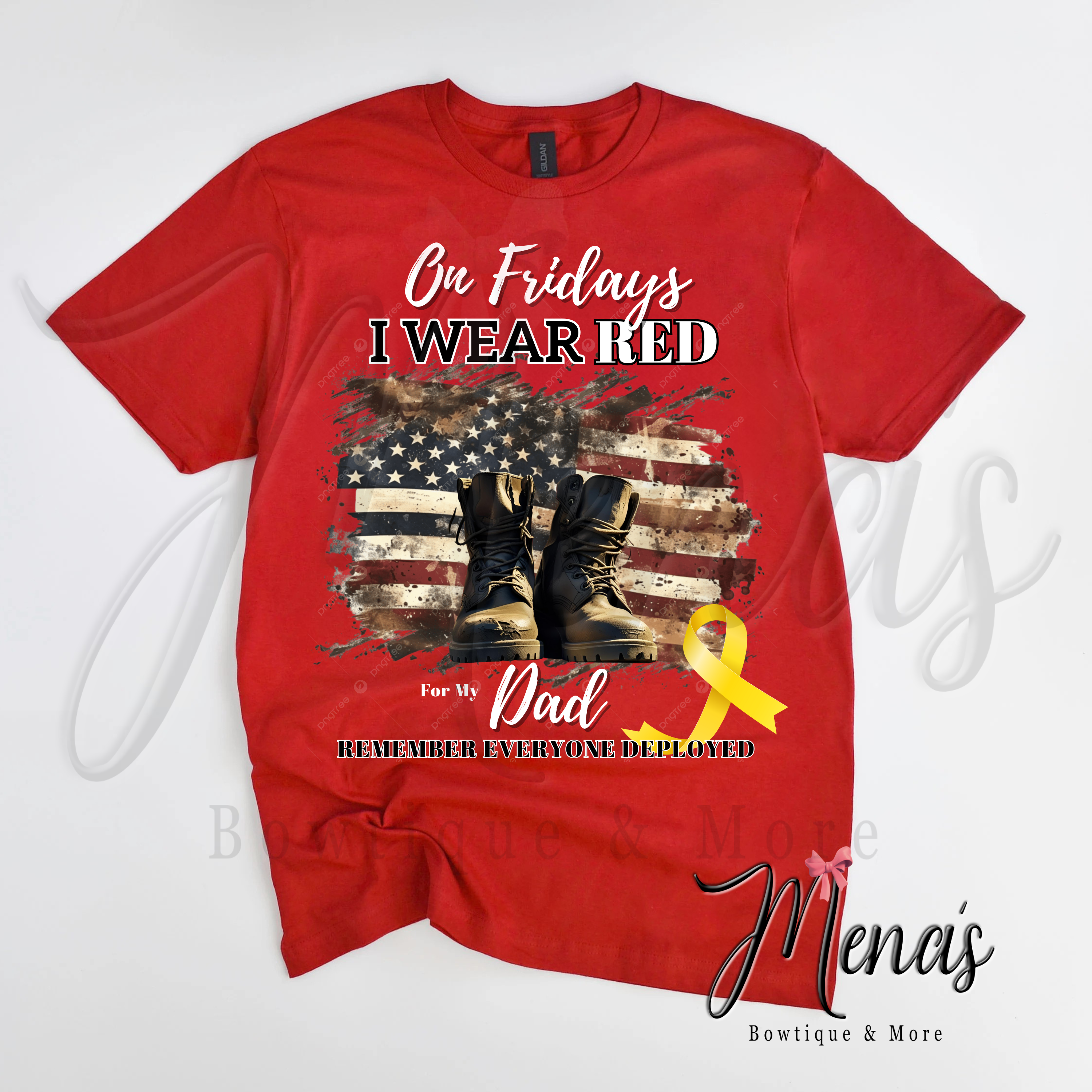 RED Military Support Shirt (Adult)