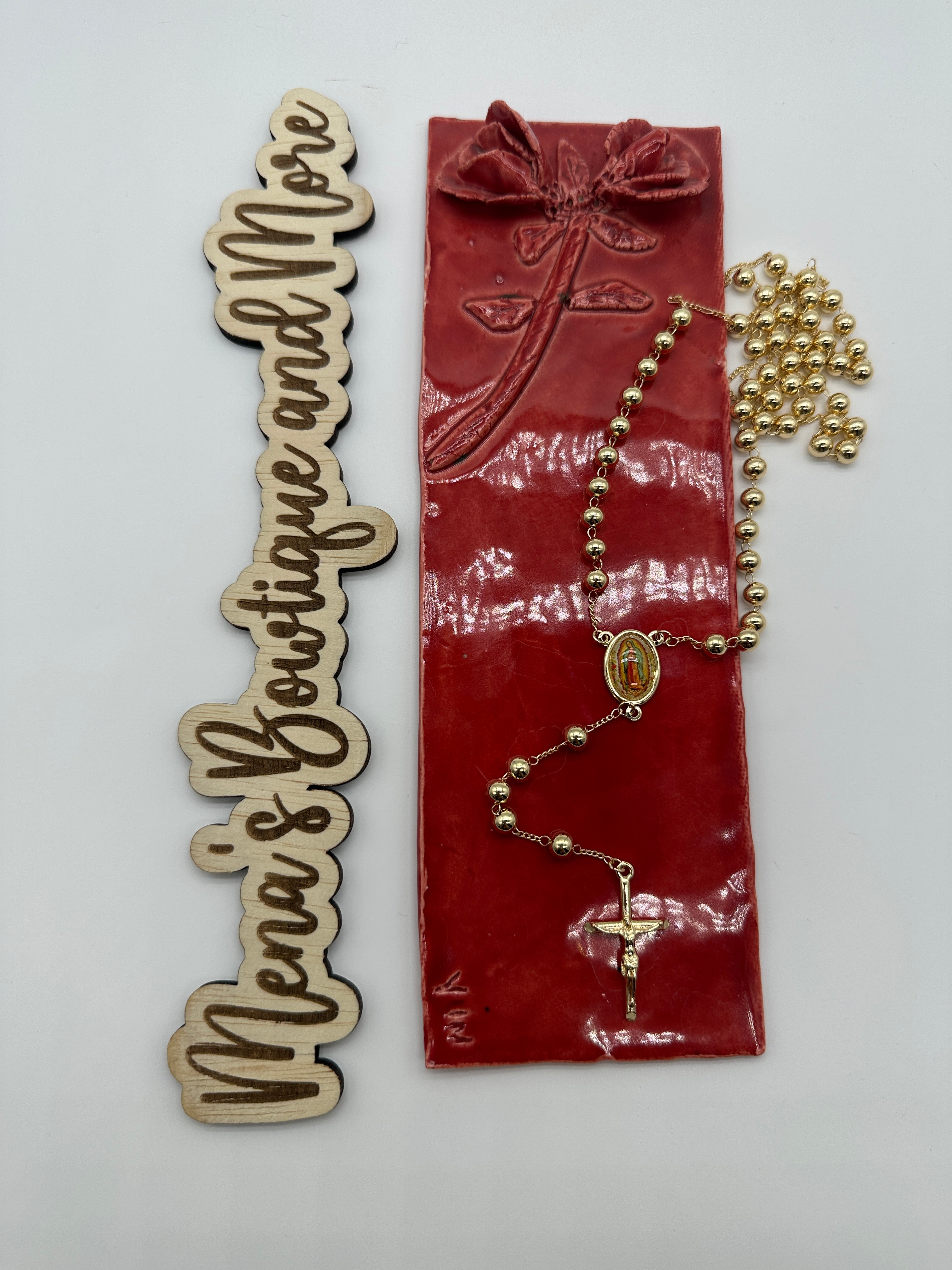 Virgen de Guadalupe Rosary- Gold Assorted