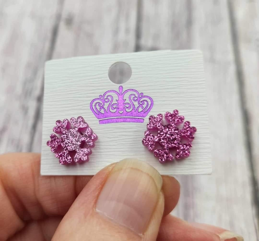 Snowflake Earring Studs