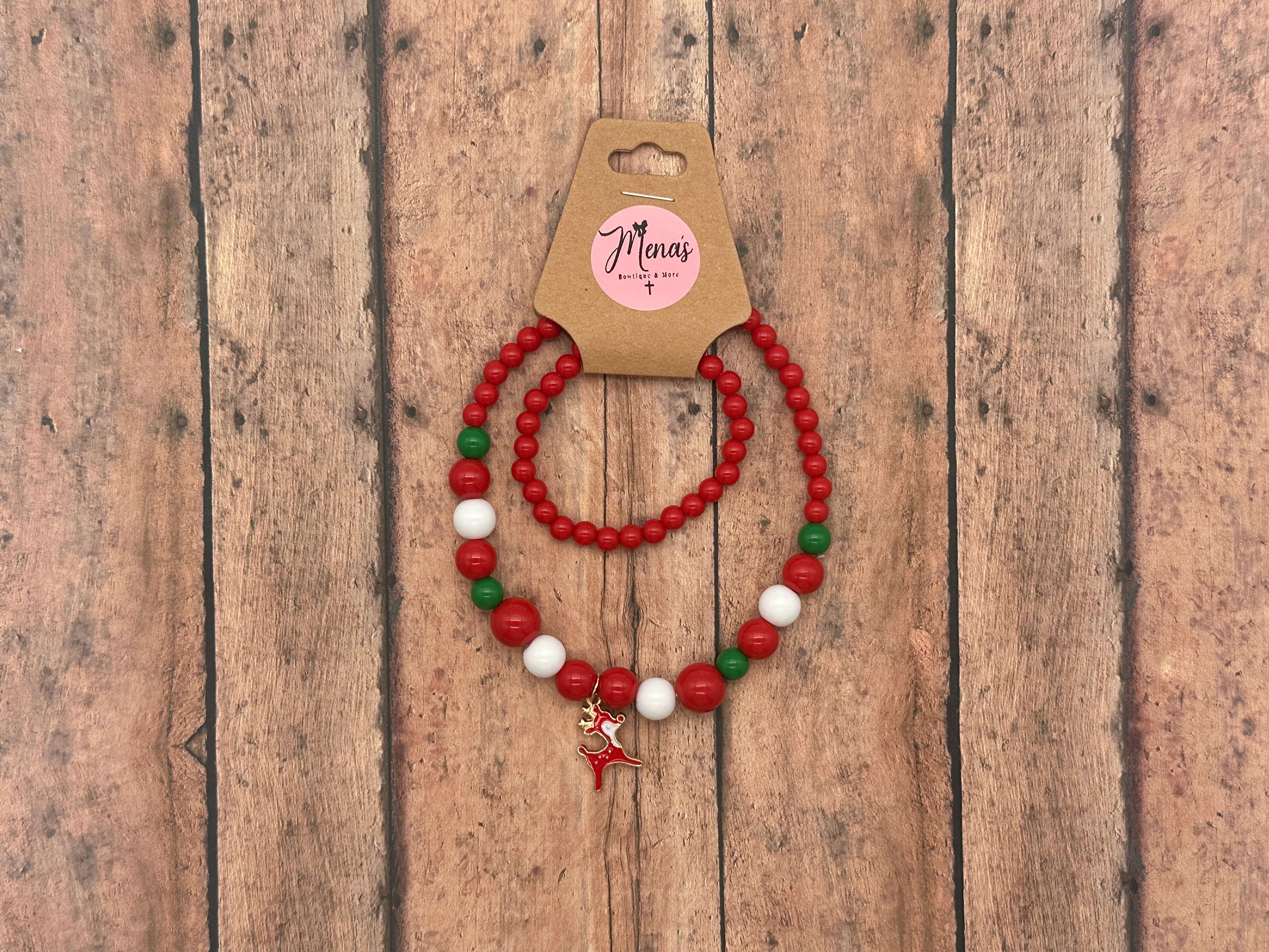 Christmas Beaded Earrings & Necklaces (assorted)