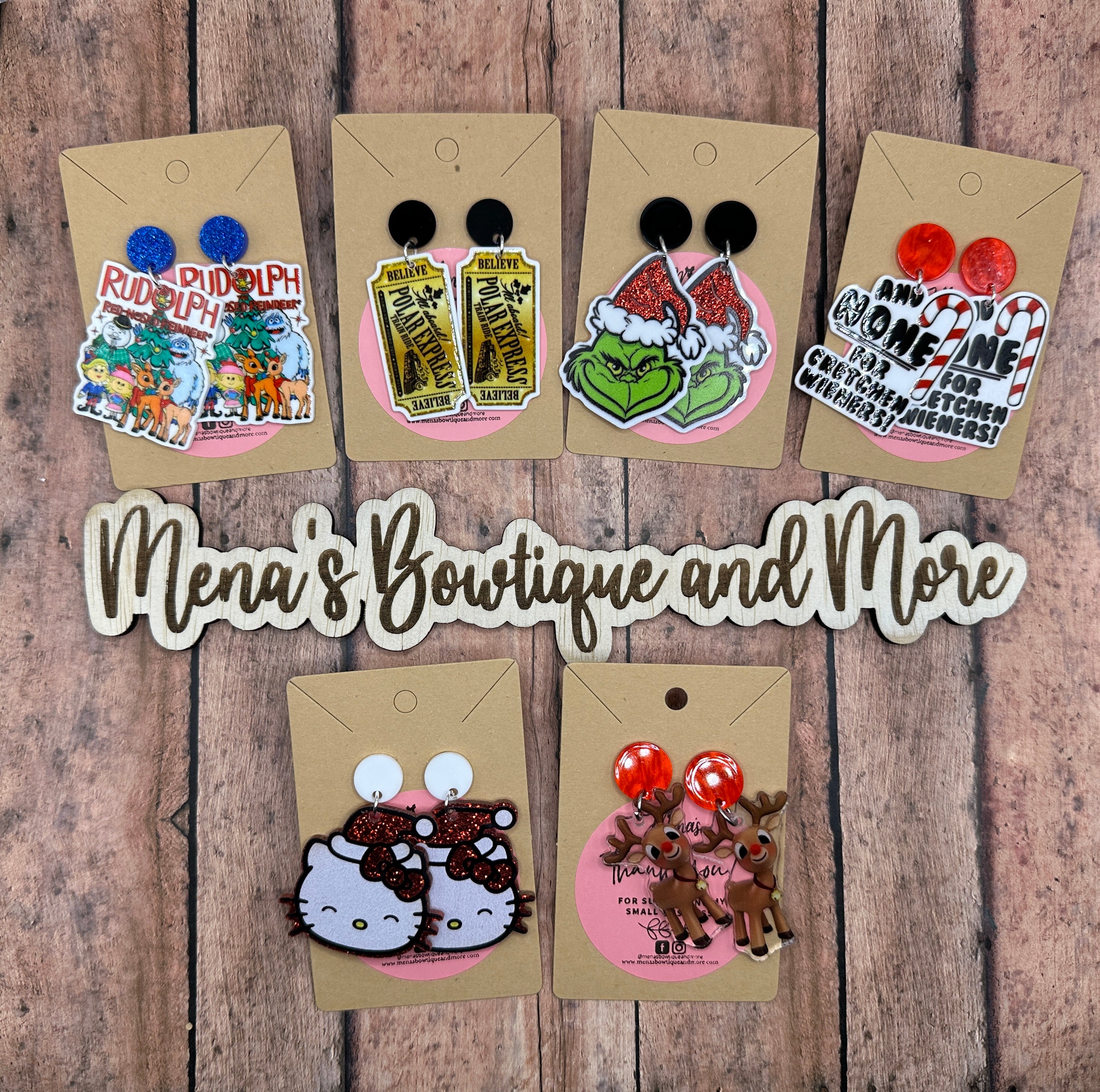 Christmas Character Dangle Earrings