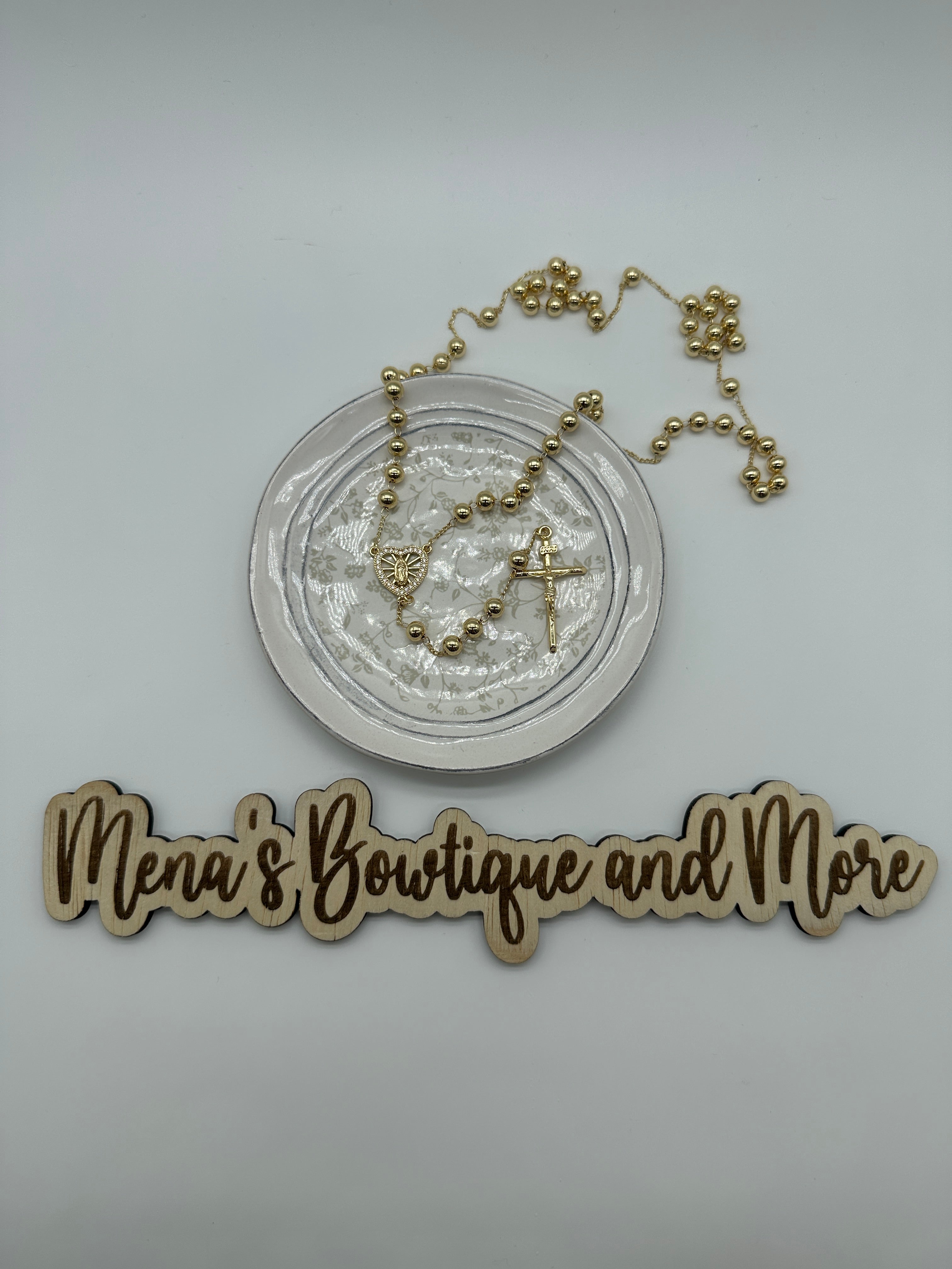 Virgen de Guadalupe Rosary- Gold Assorted