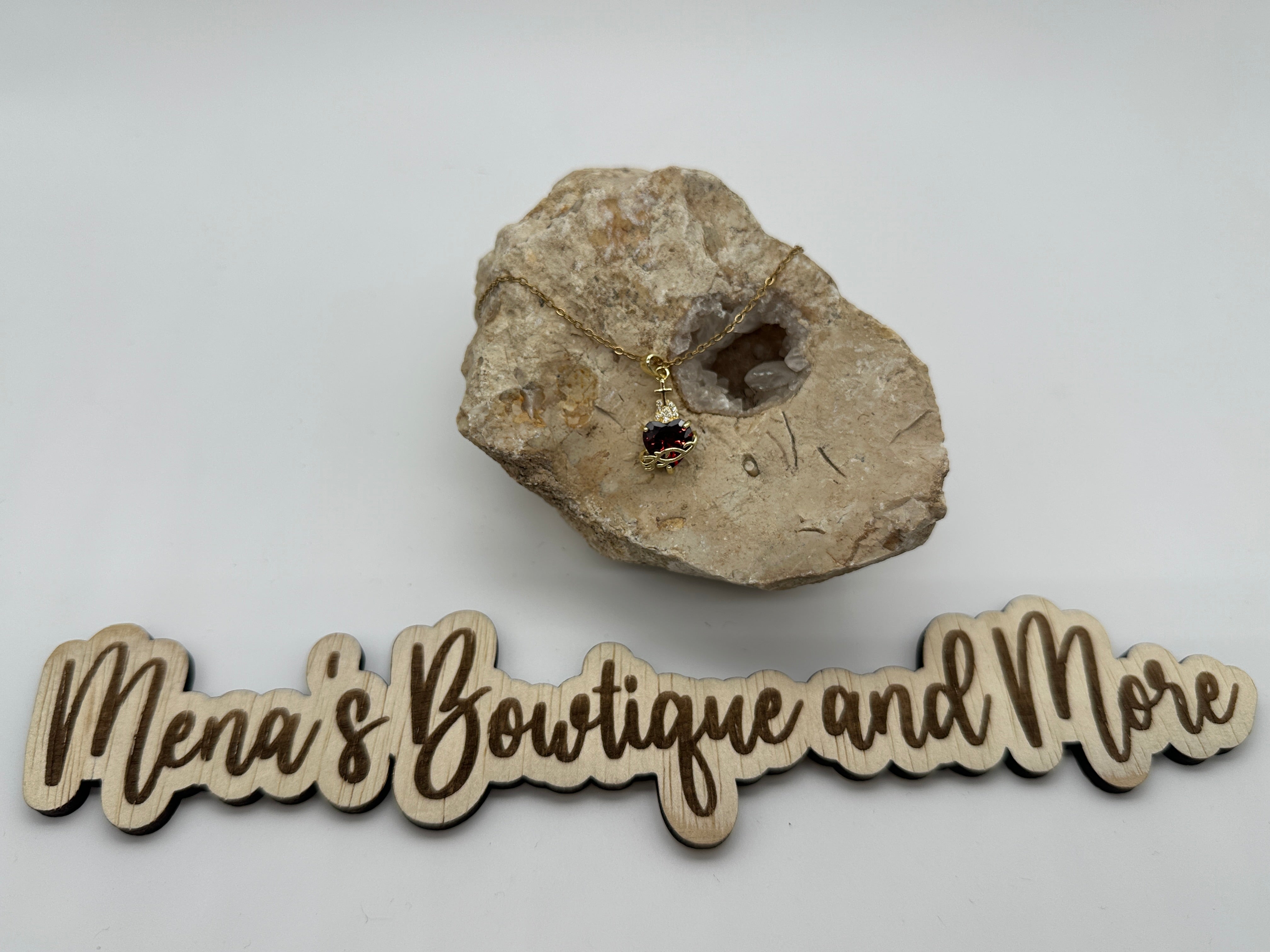 Sacred Heart of Jesus Necklace- Gold