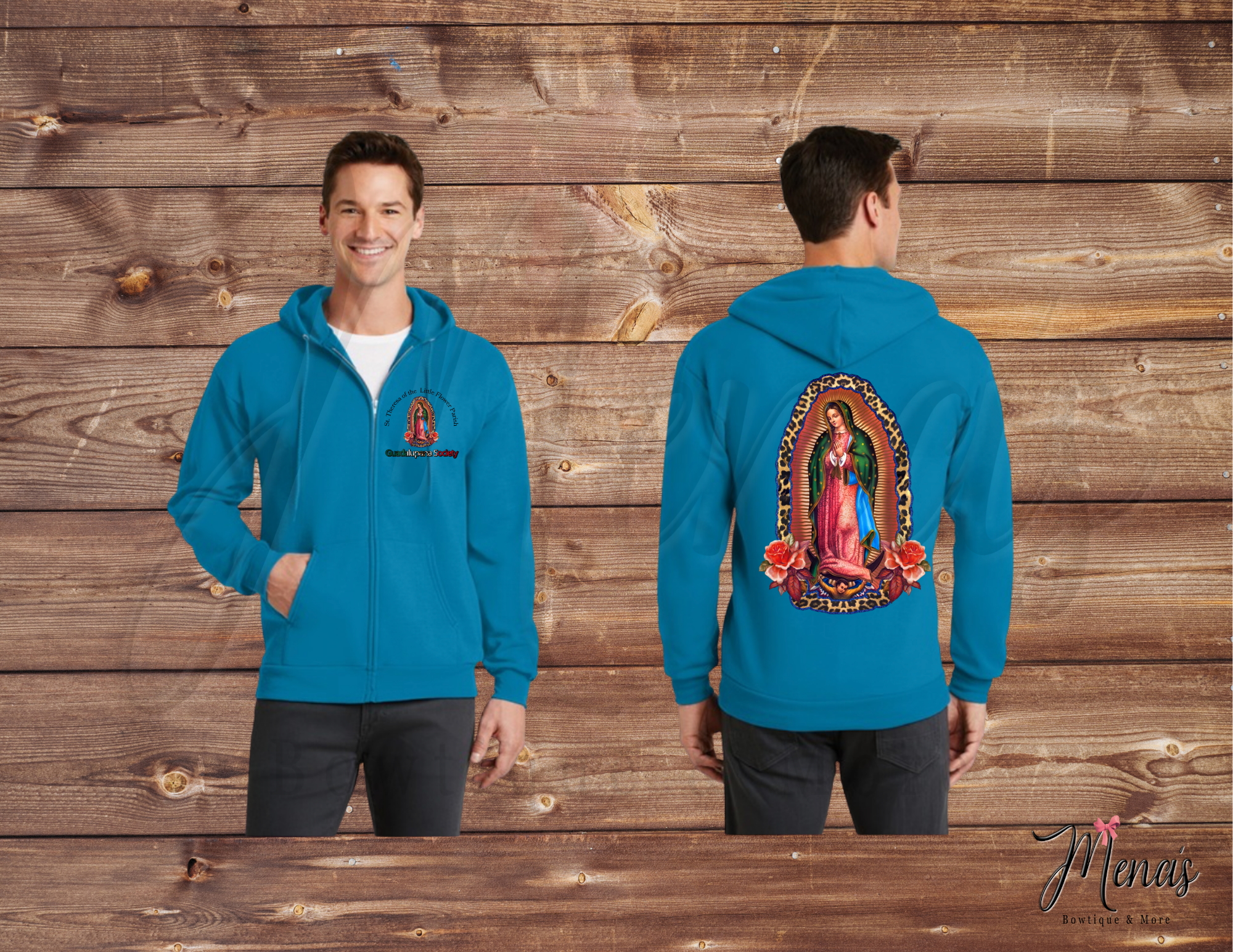 Guadalupana Zip Up Sweaters