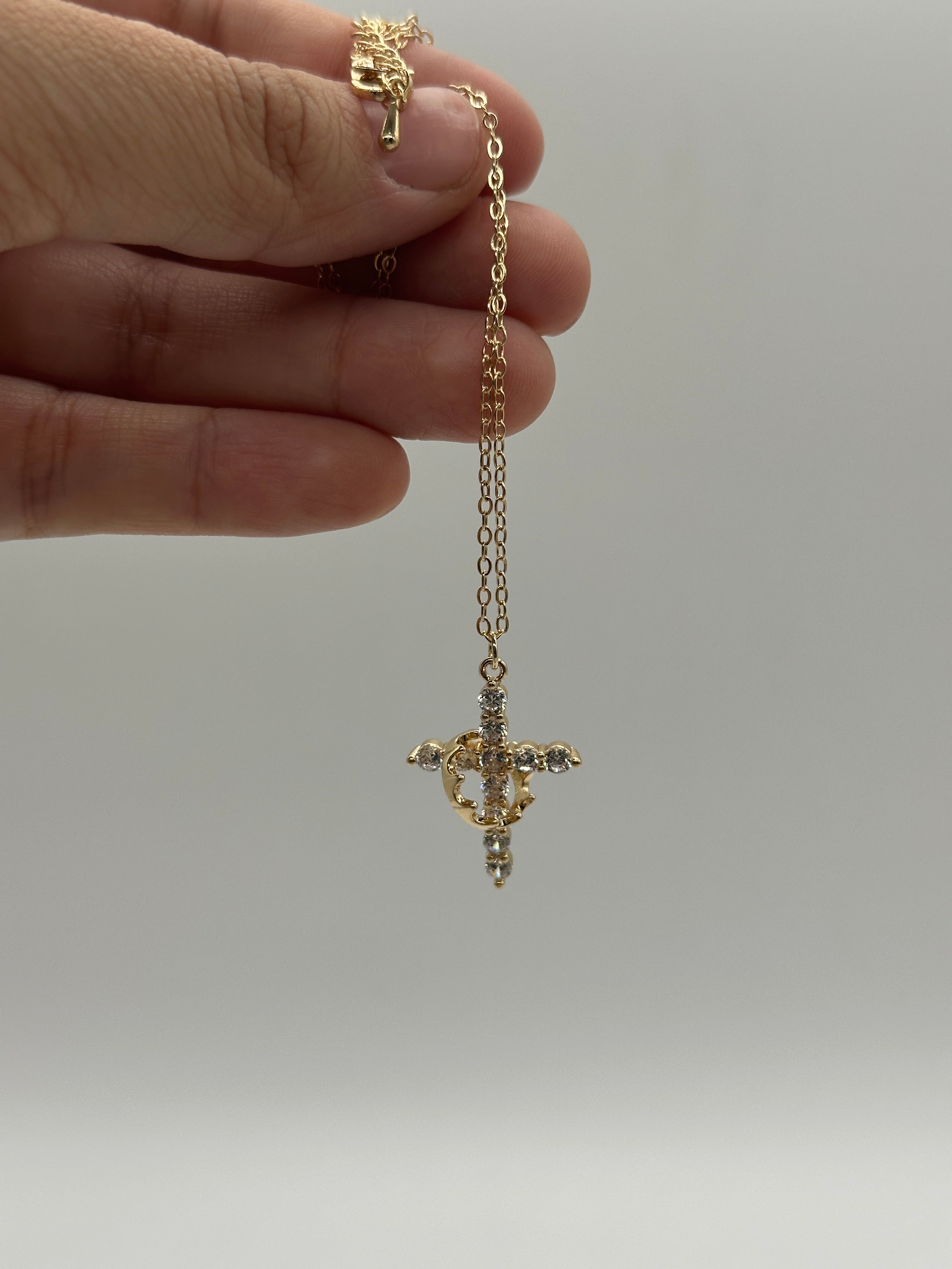 Daughter of a King Gold Necklace & Earrings