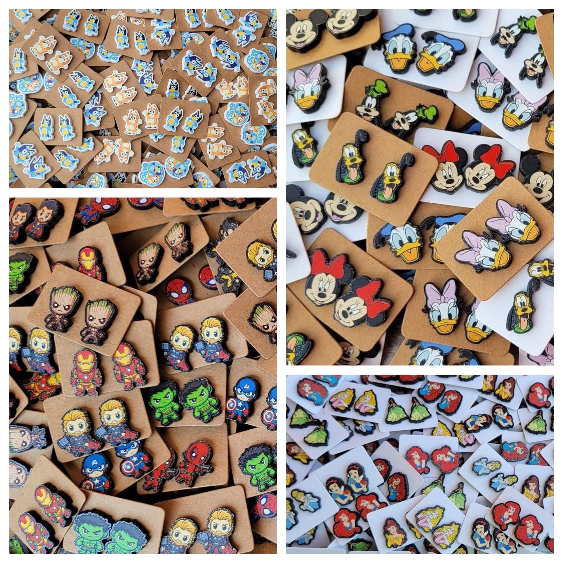 Character Earrings (Studs)