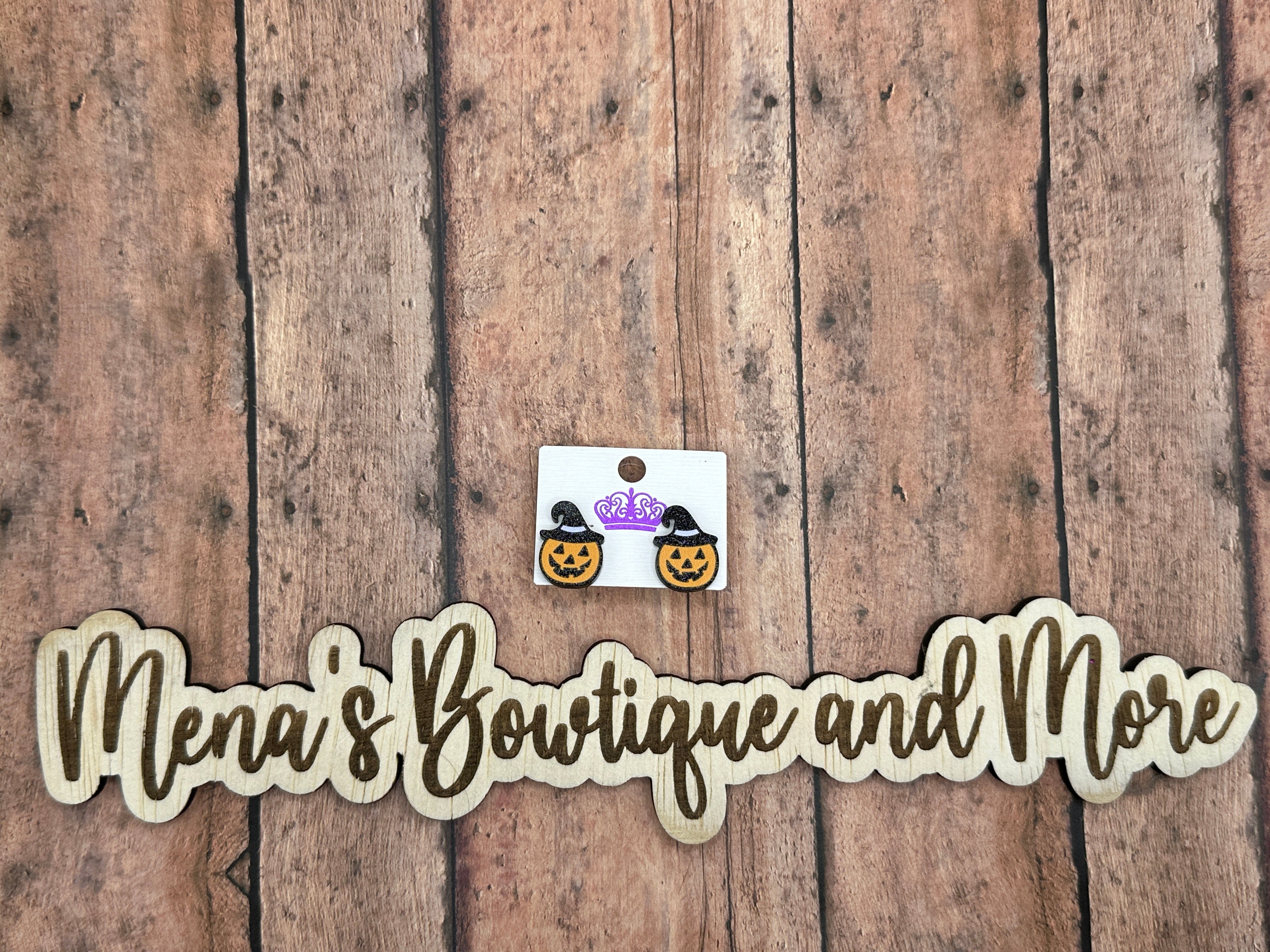 Pumpkin Earring Studs