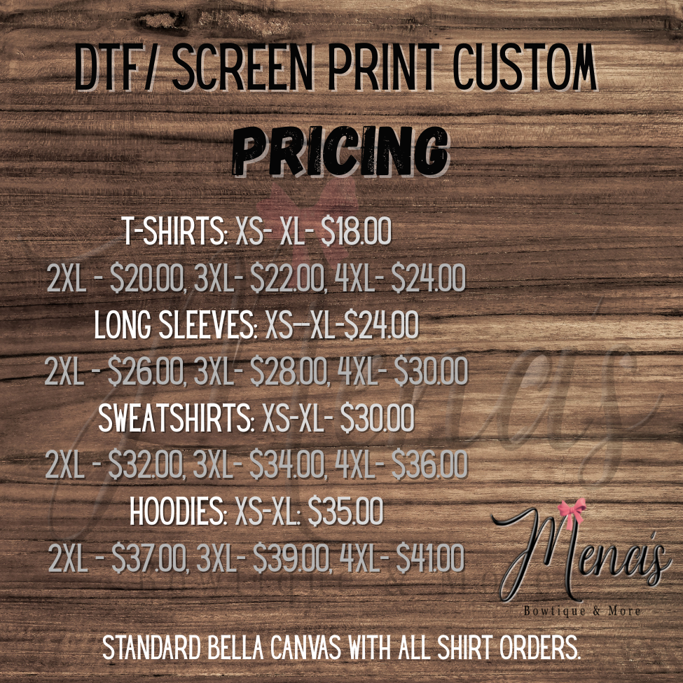 Custom DTF (Pre-Order)