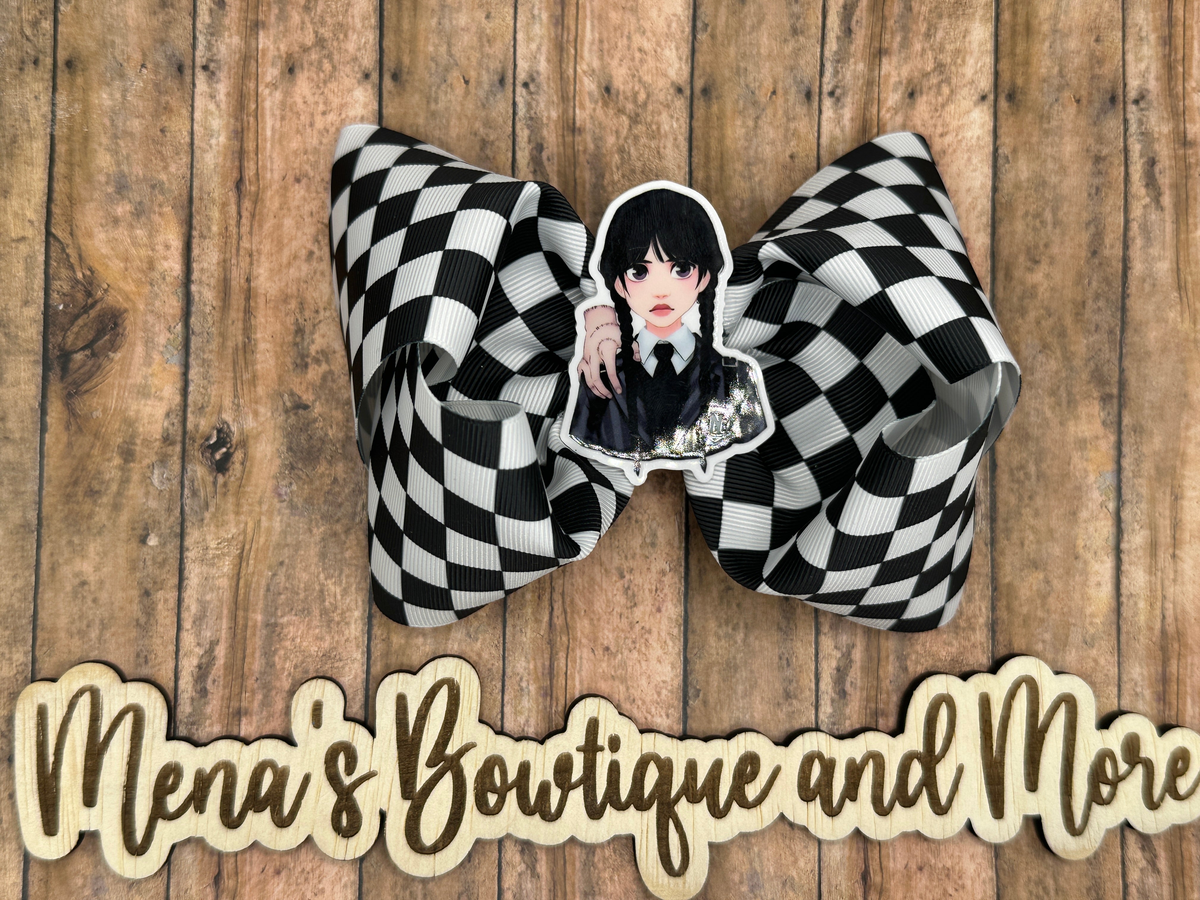 Checkered Boutique Bow