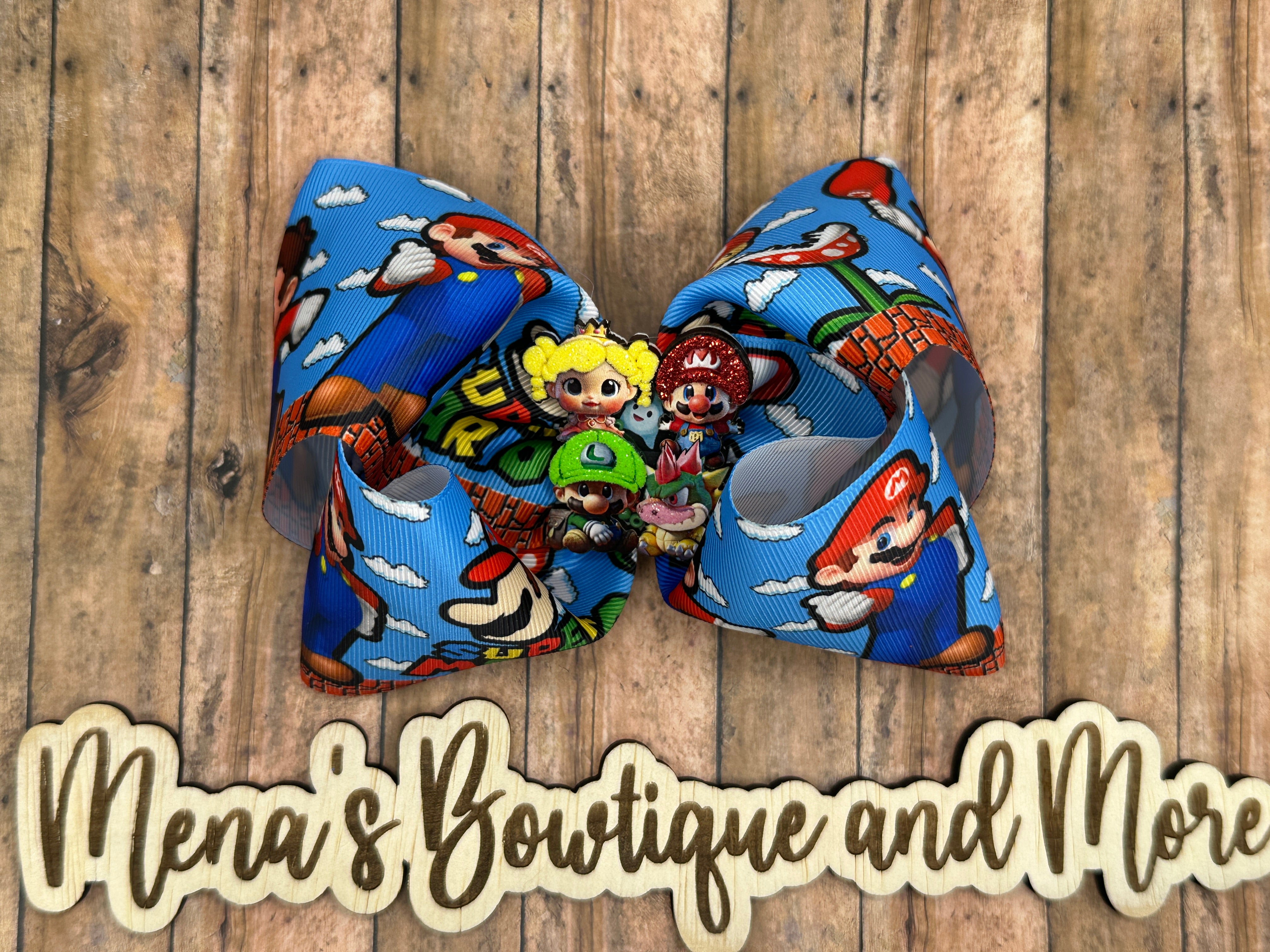 Brothers Race Car Boutique Bow