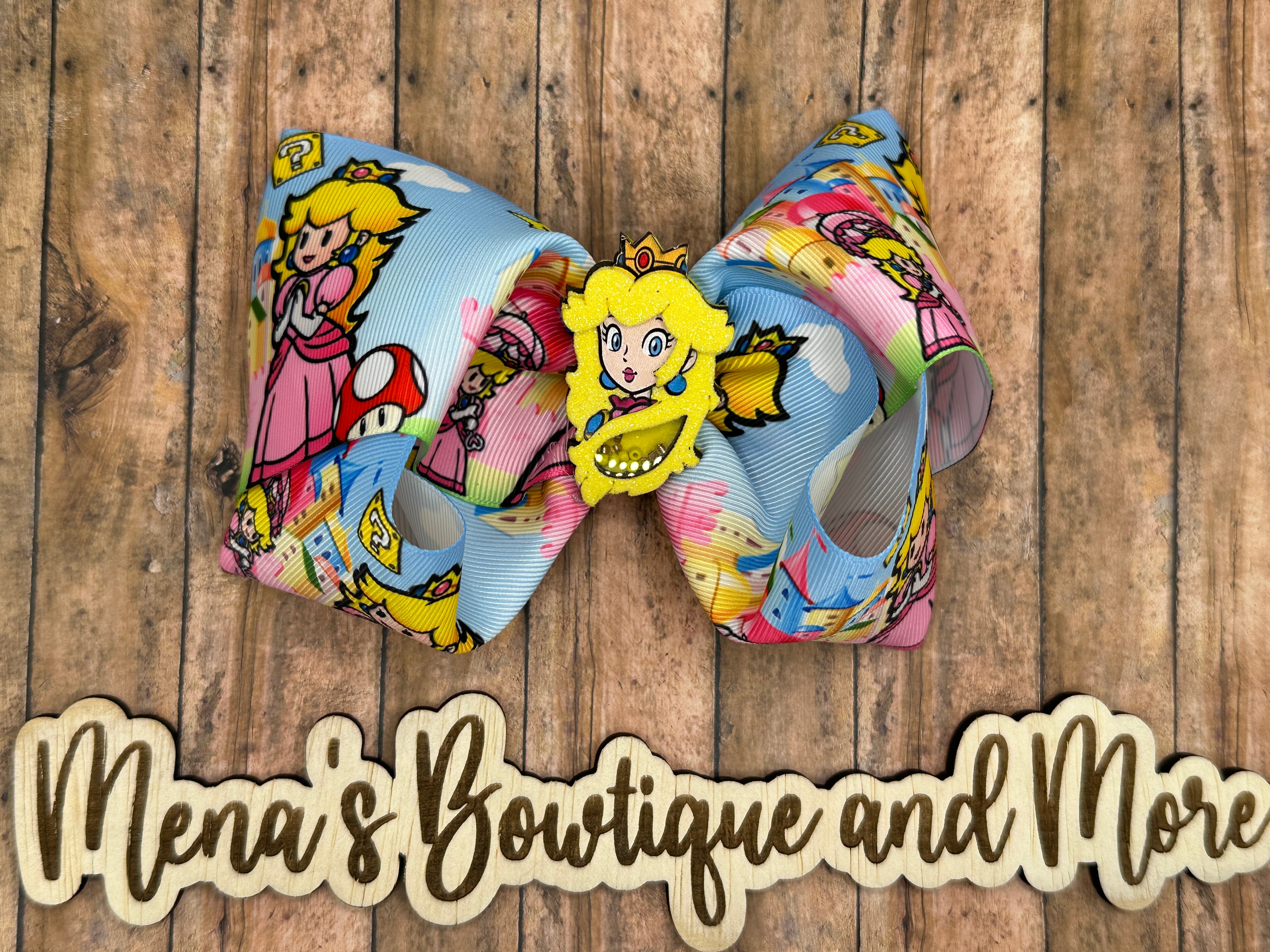 Race Car Princess Boutique Bow