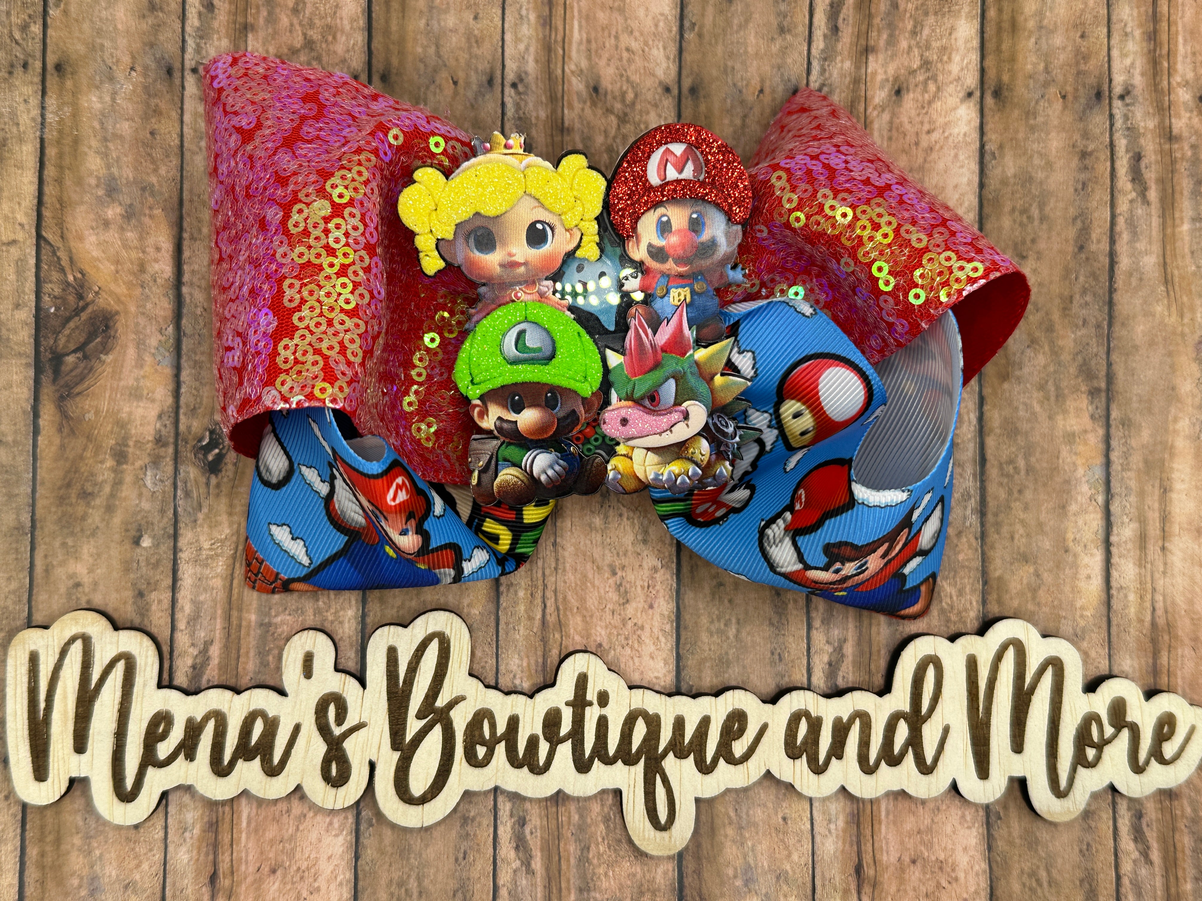 Brothers Race Car Boutique Bow