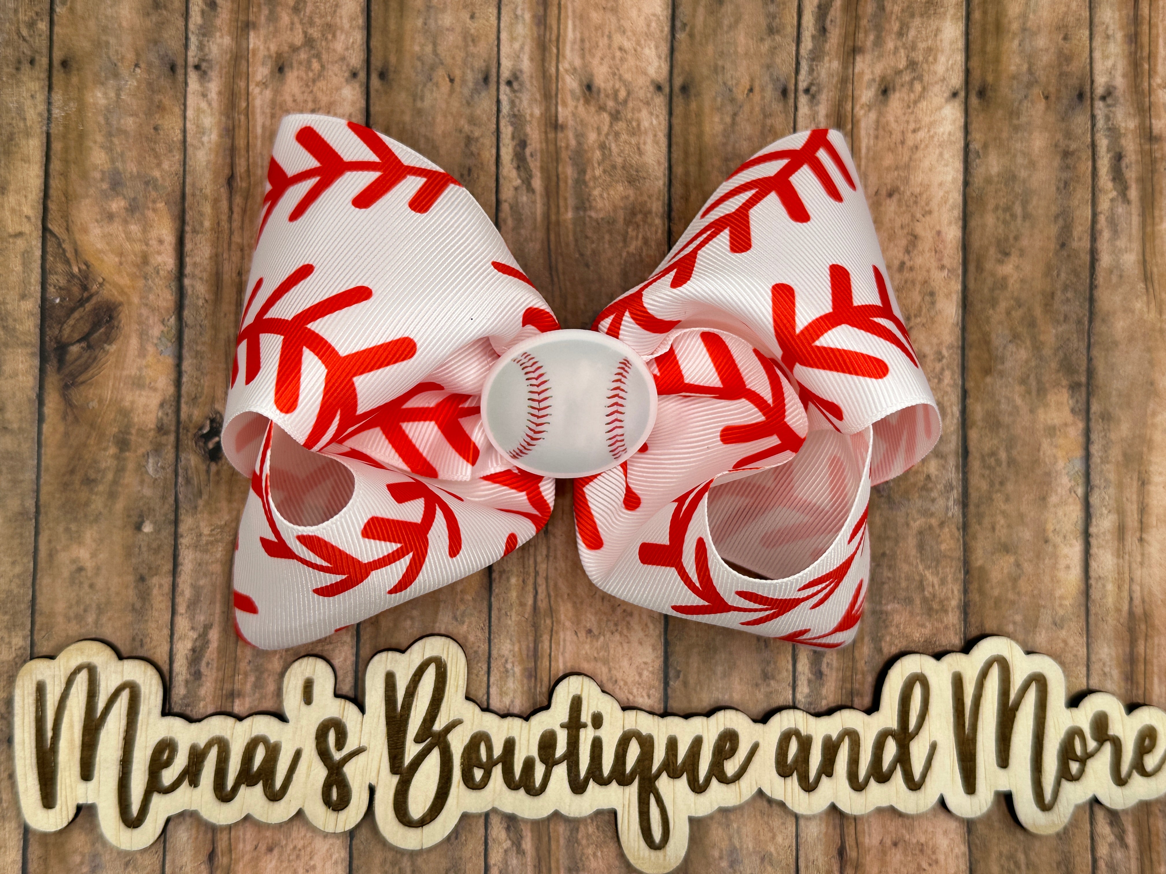 Baseball Boutique Bow