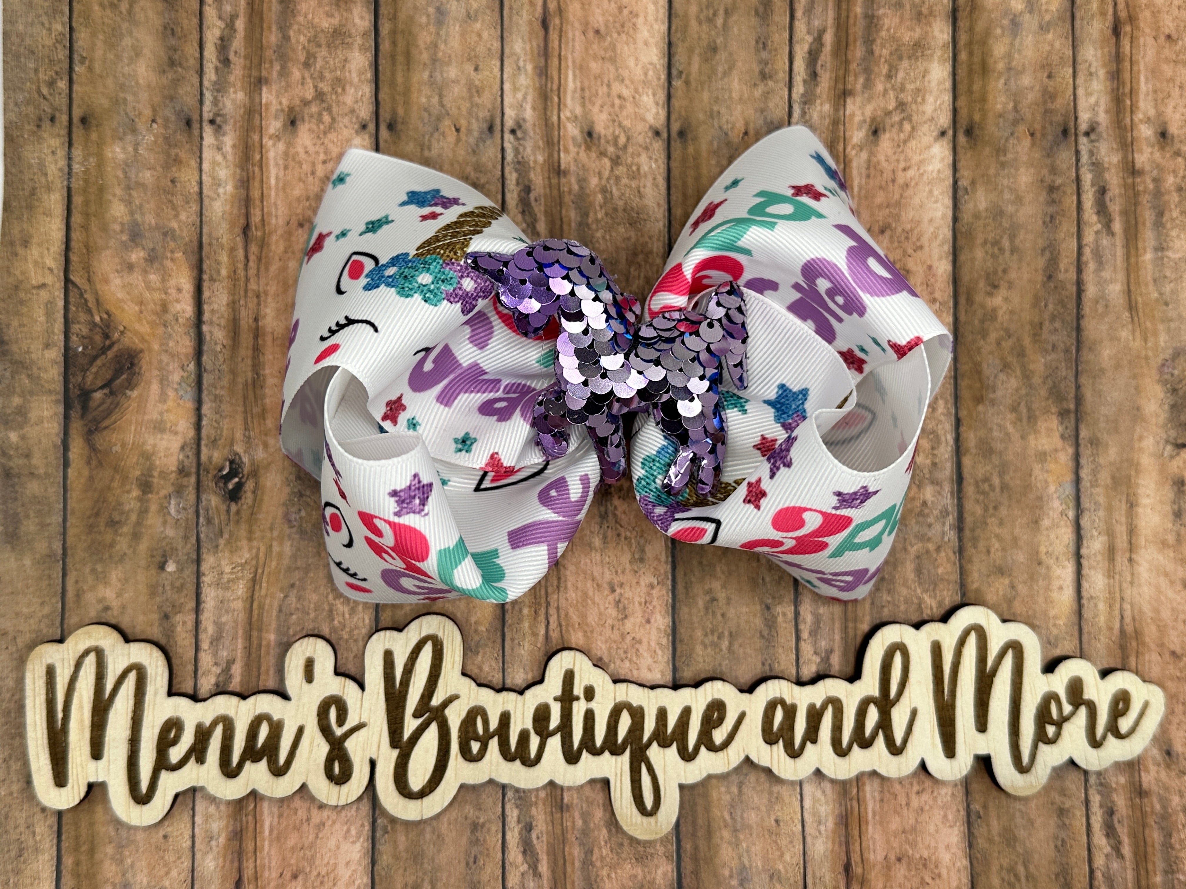 3rd Grade Unicorn Boutique Bow