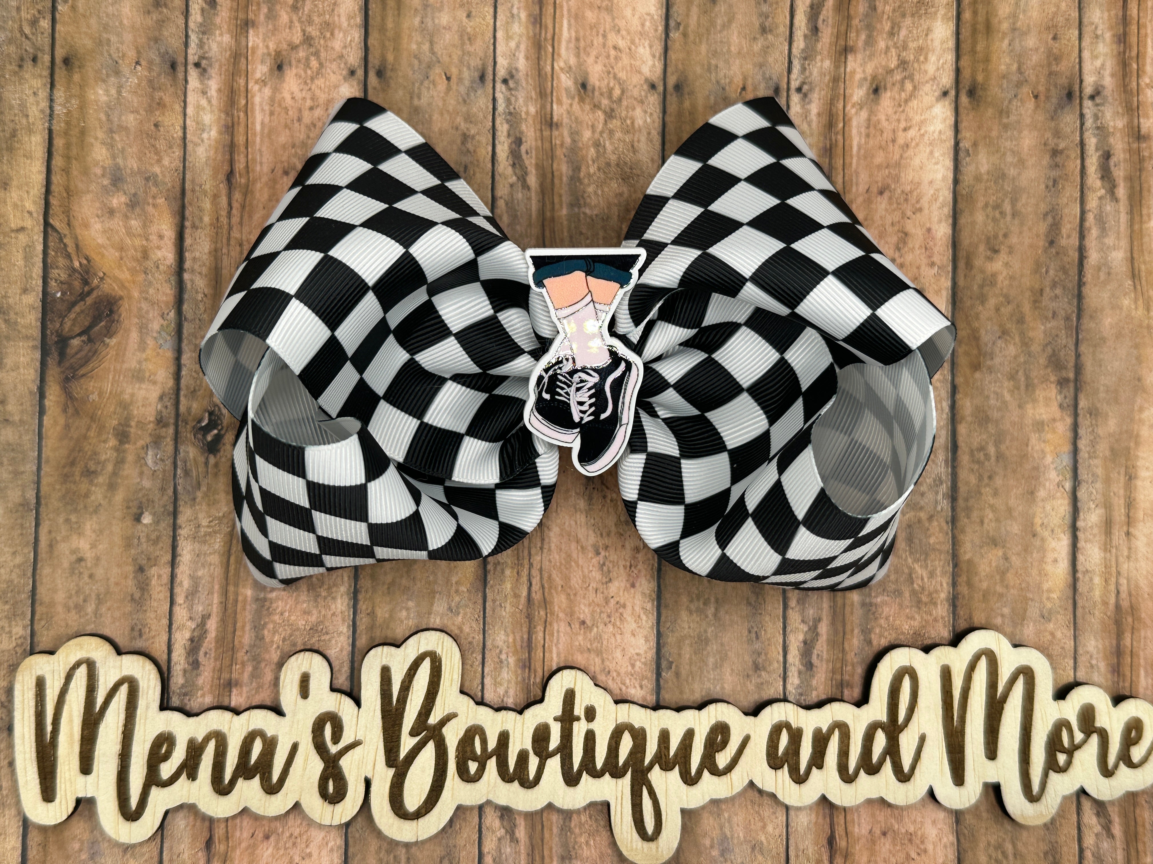 Checkered Boutique Bow