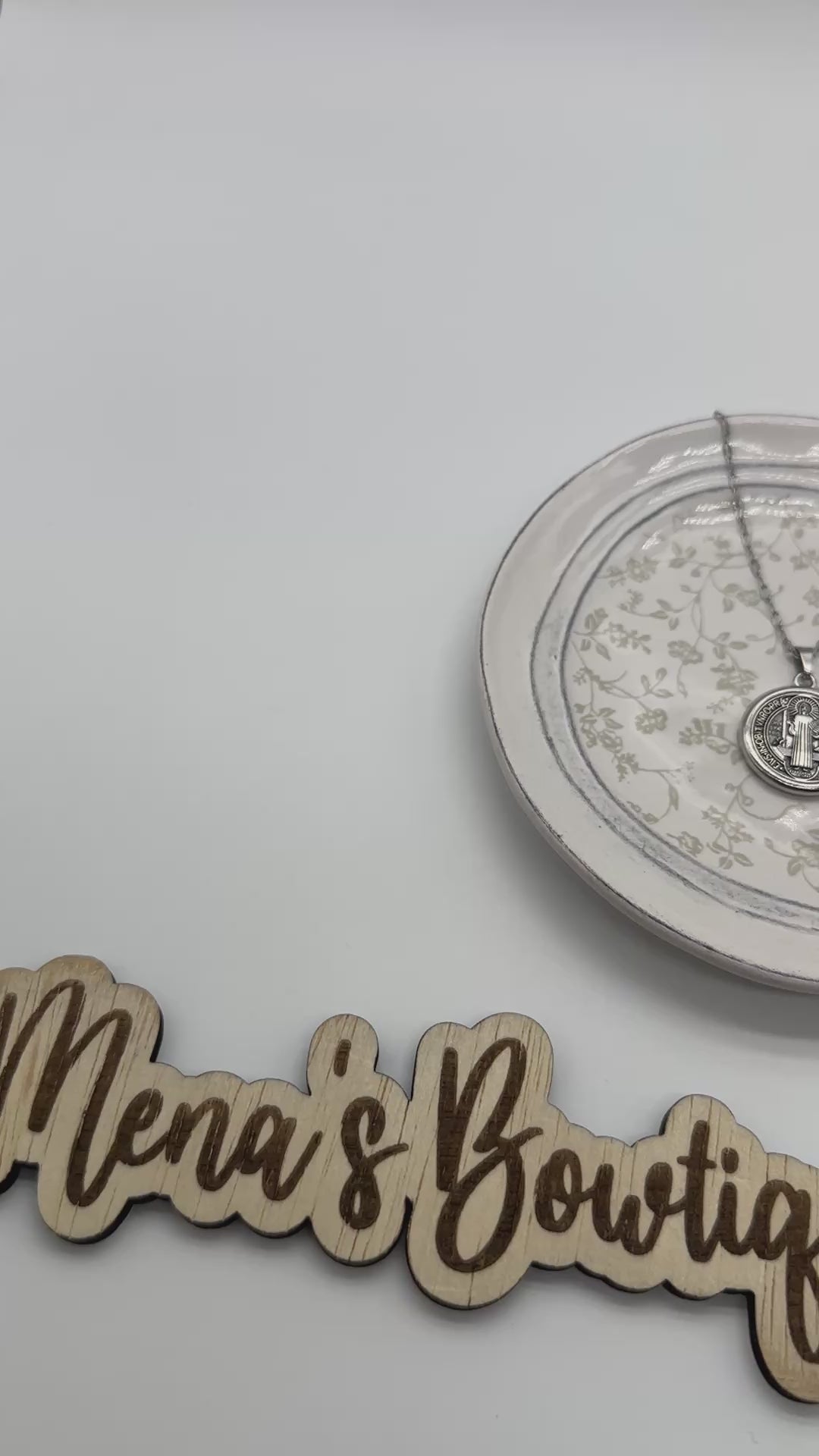 St. Benedict Pendant & Necklace- Silver