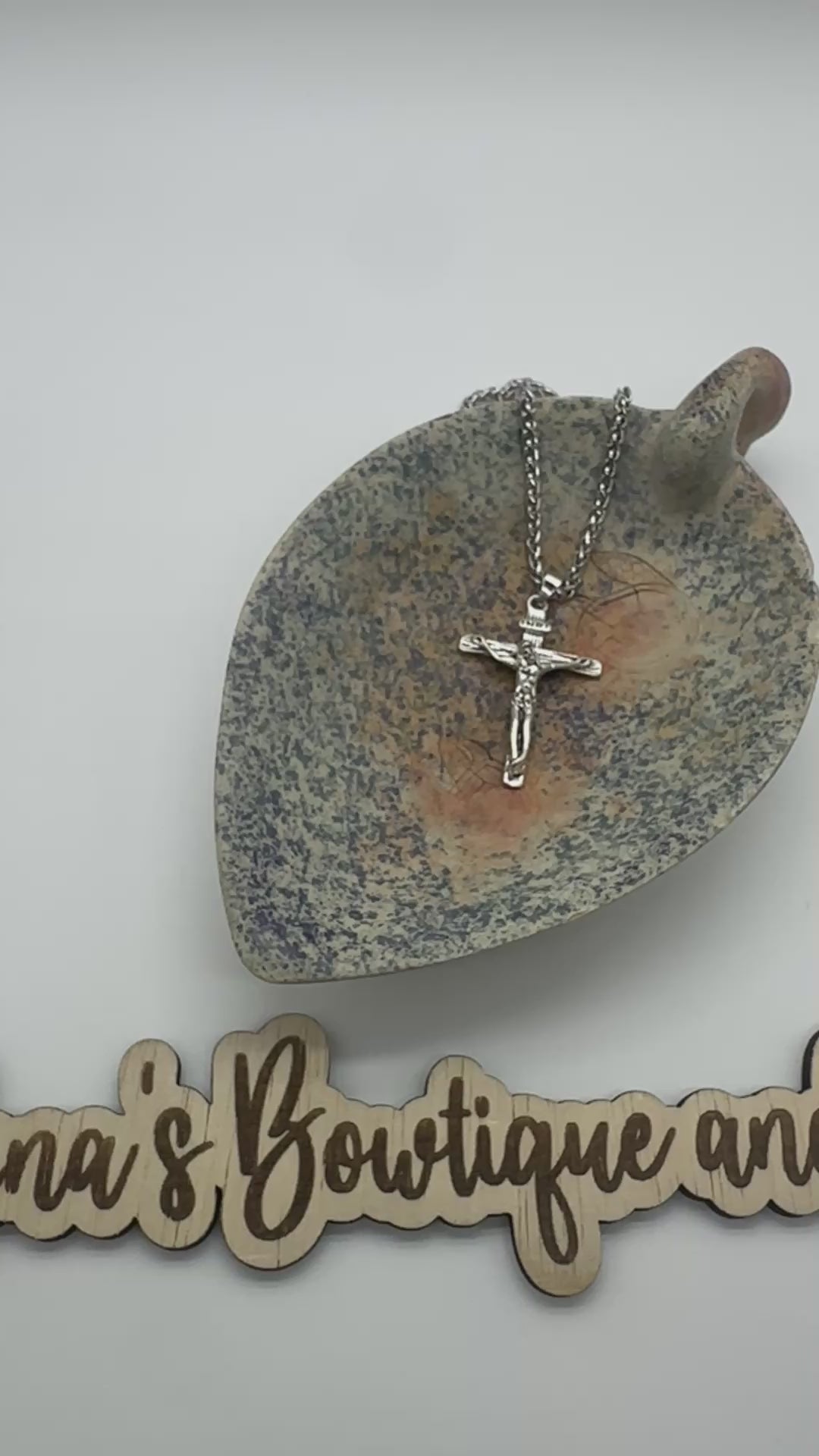 Jesus Crucifix Necklace- Silver Assorted