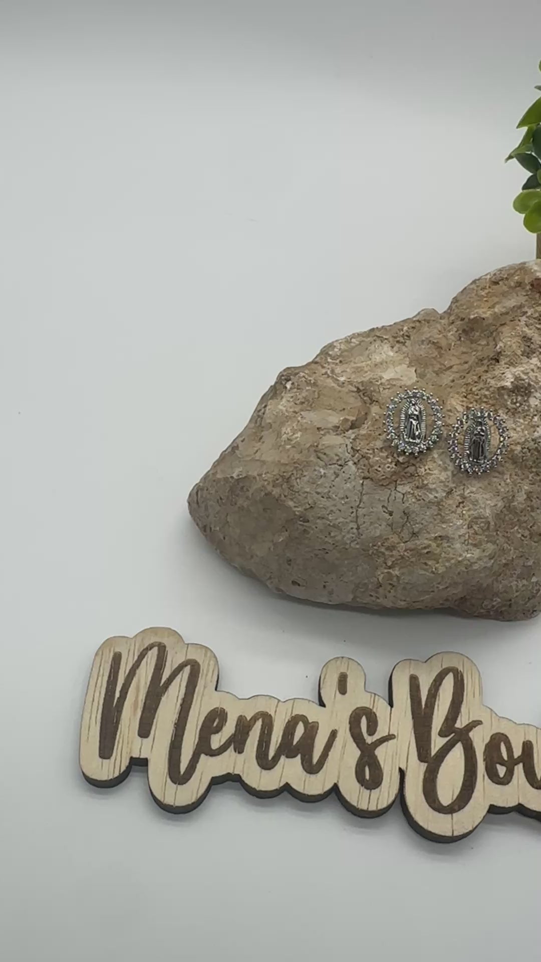 Virgen de Guadalupe- Cubic Zirconia Necklaces & Earrings Assortment- Silver