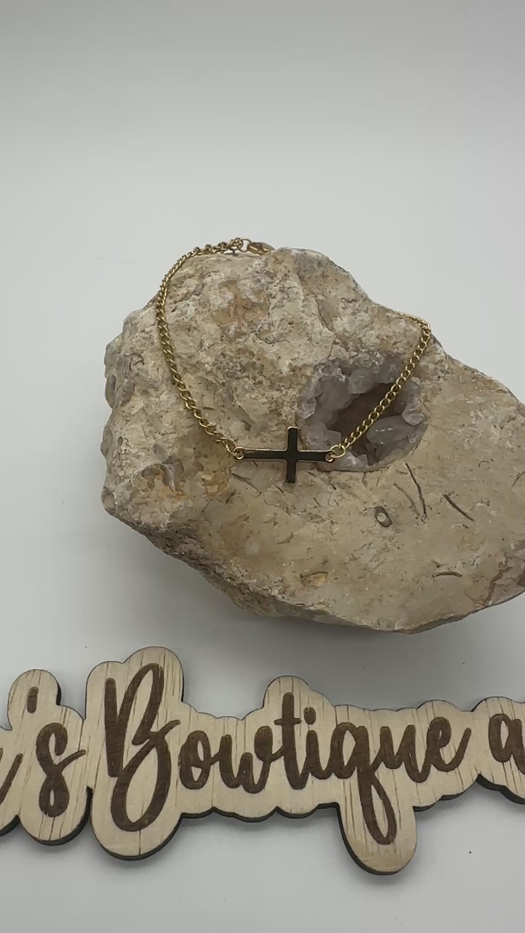 Simple Cross Gold Necklace