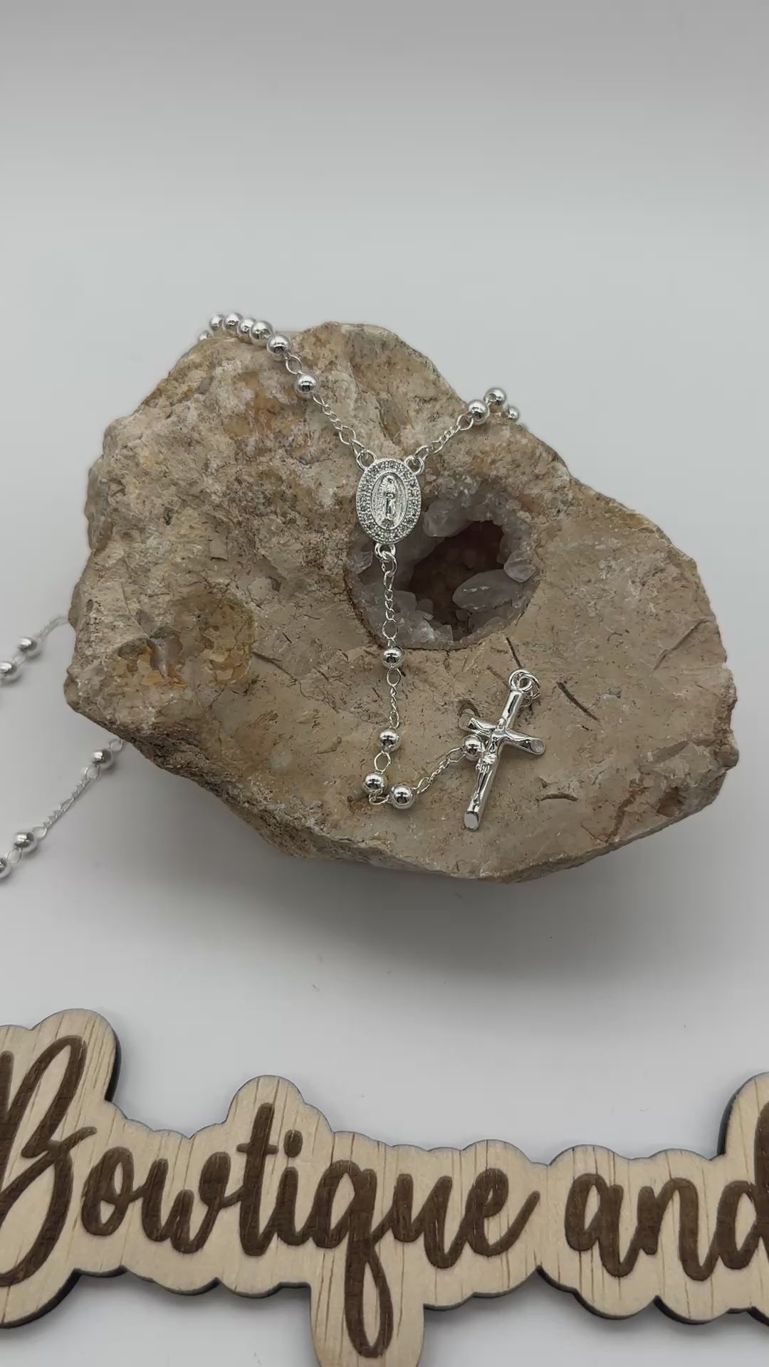 Virgen de Guadalupe Rosary- Silver Assorted