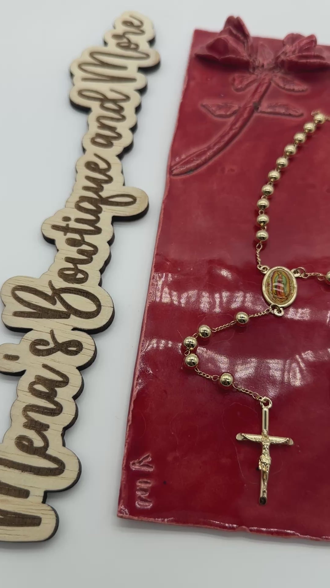 Virgen de Guadalupe Rosary- Gold Assorted