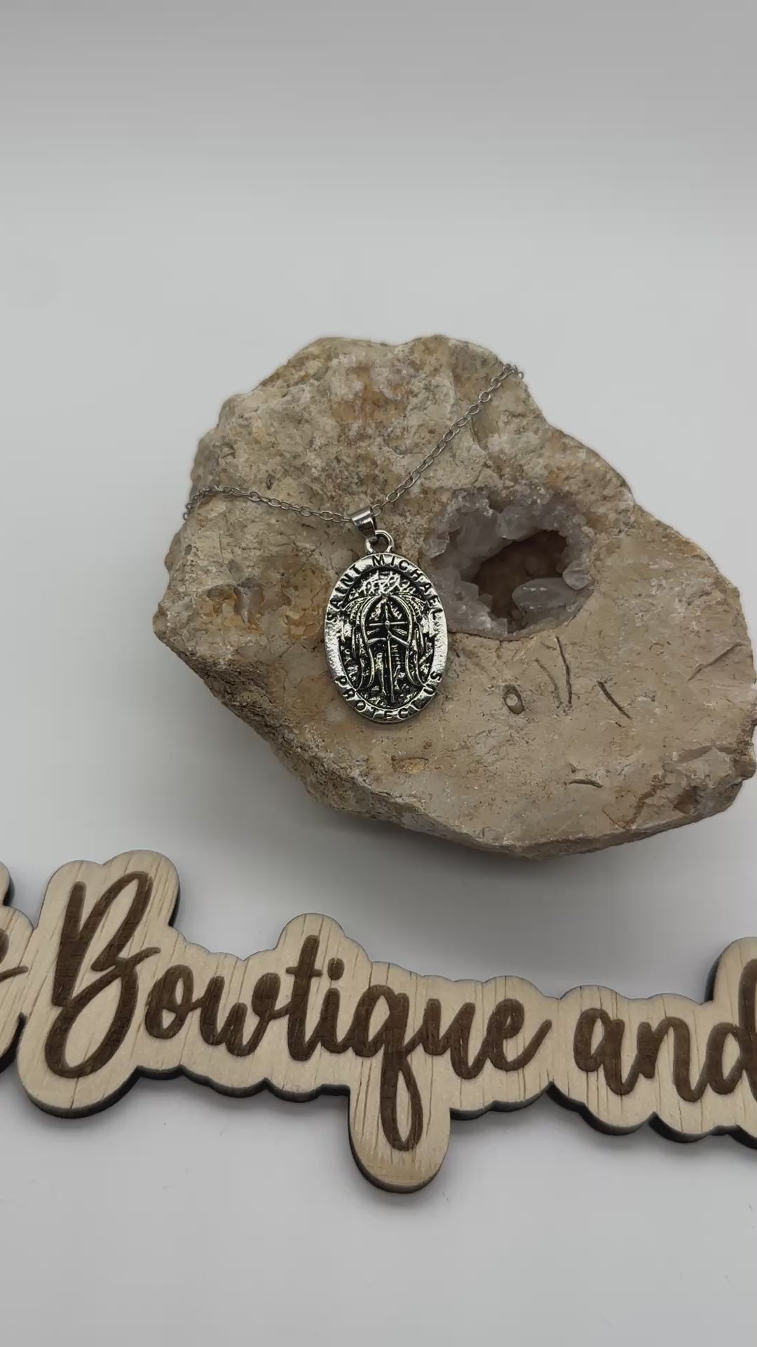 St. Michael Necklace- Silver (Assorted)