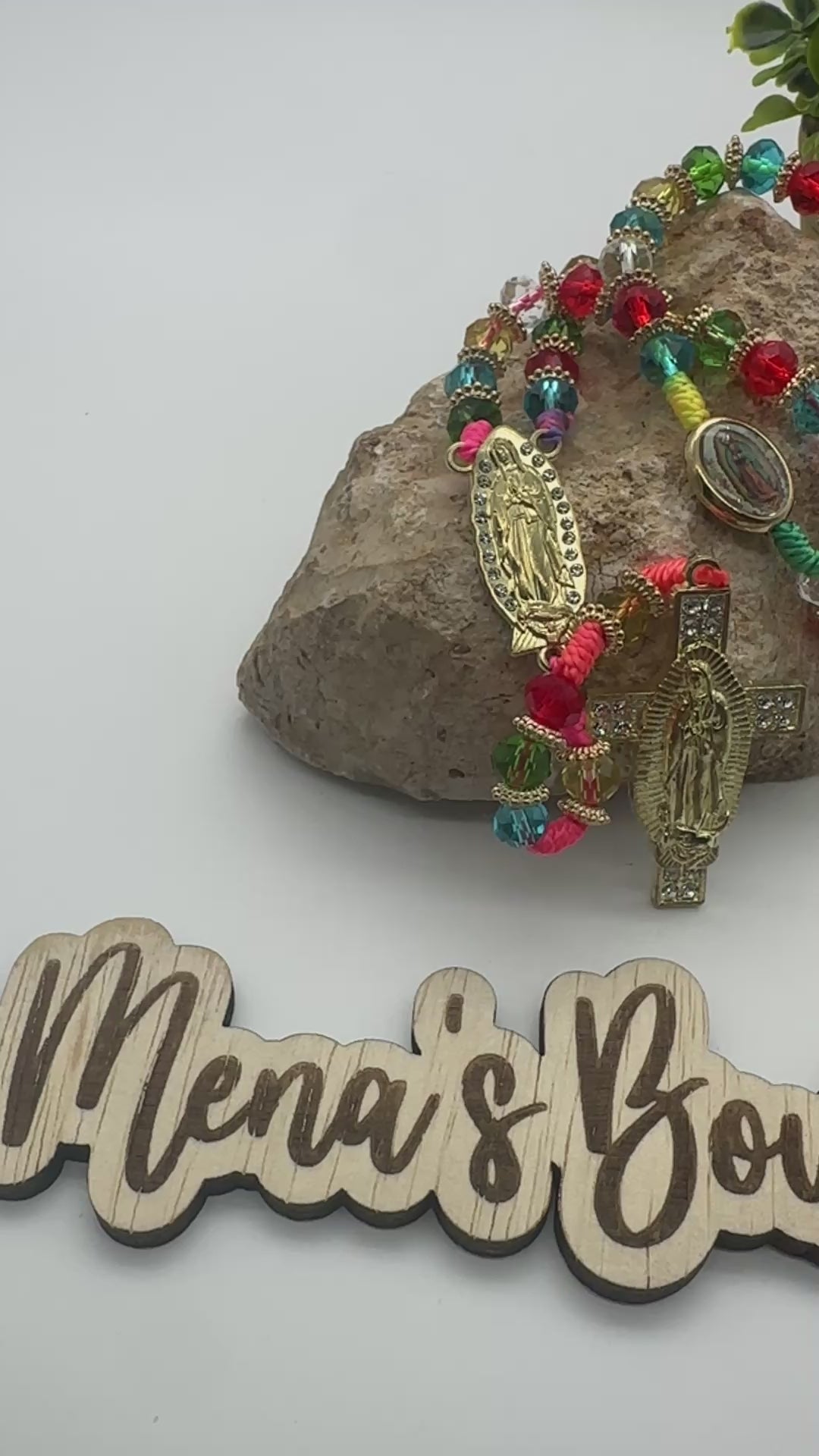 Virgen de Guadalupe Rosary- Gold Assorted