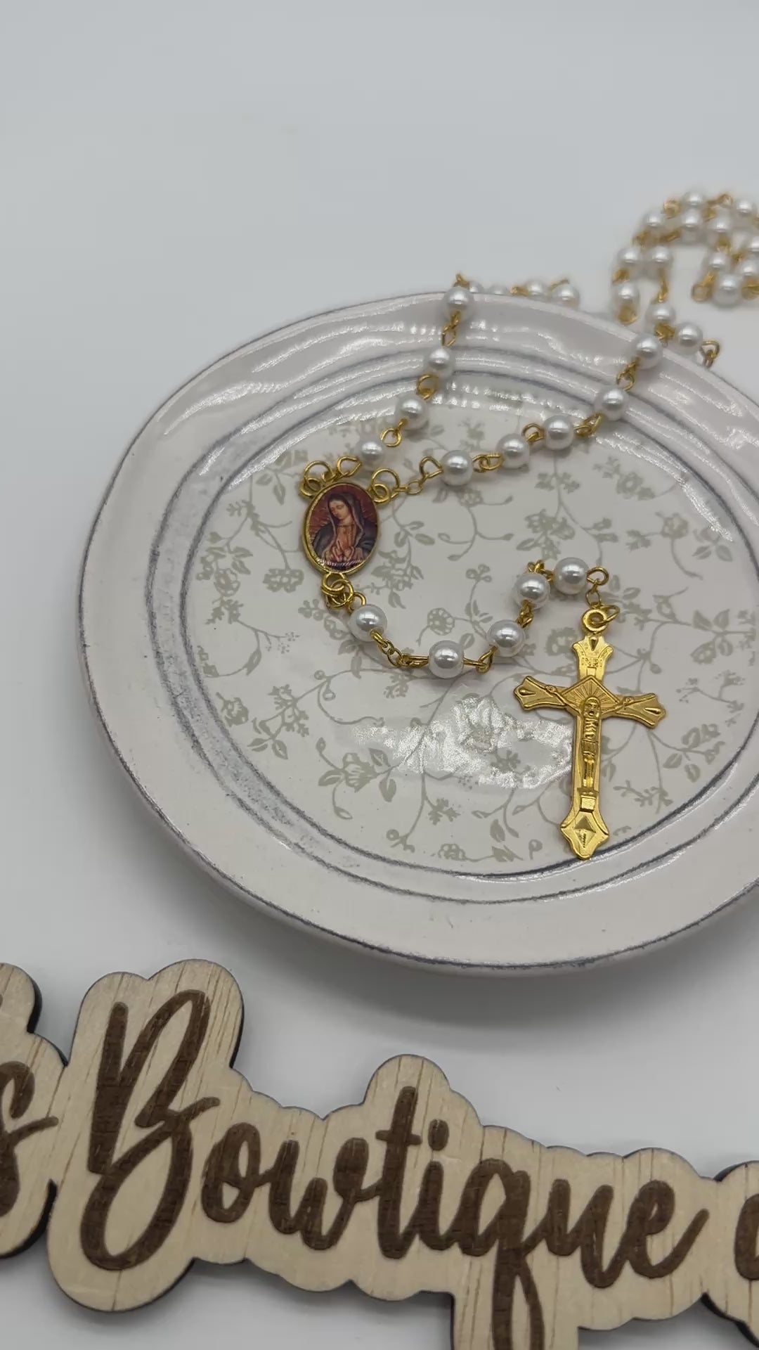 Virgen de Guadalupe Rosary- Gold Assorted