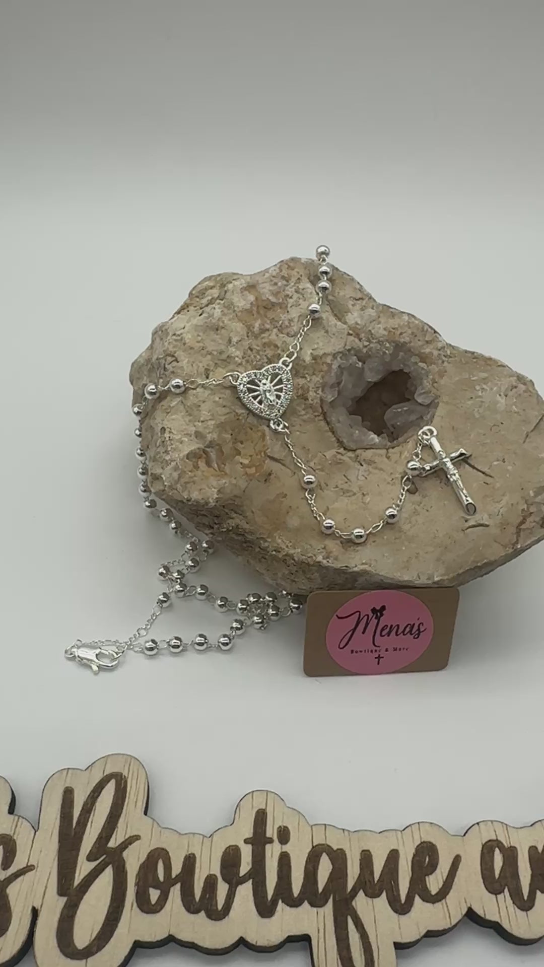 Virgen de Guadalupe Rosary- Silver Assorted