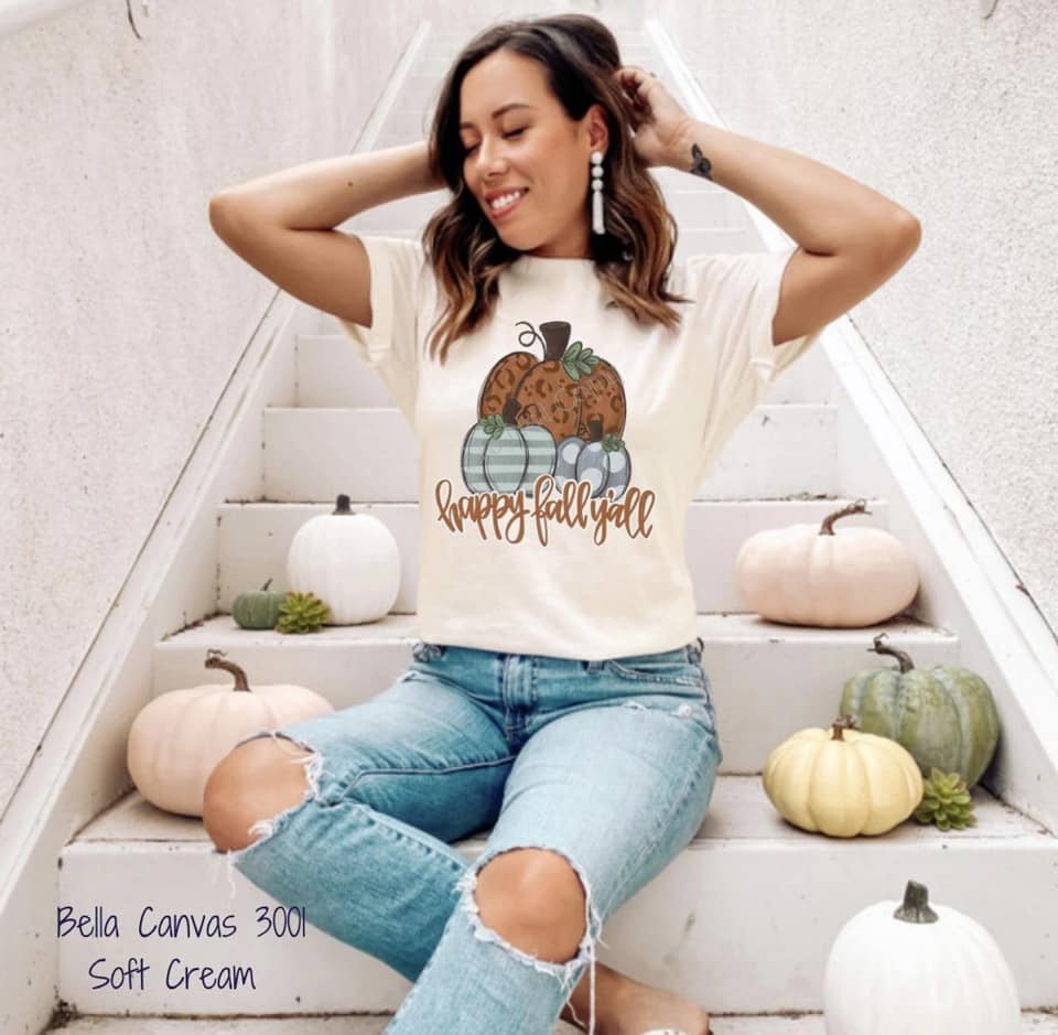 Happy Fall Y'all Screen Transfer (PRE-SALE)