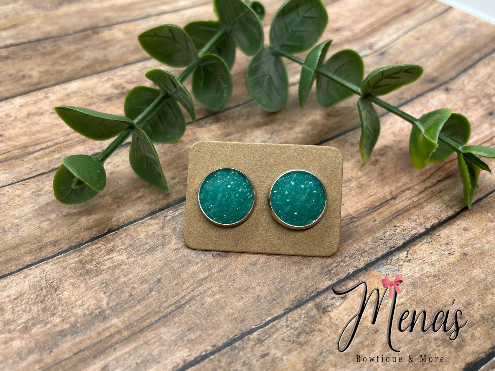 Jade Druzzy Earring Studs