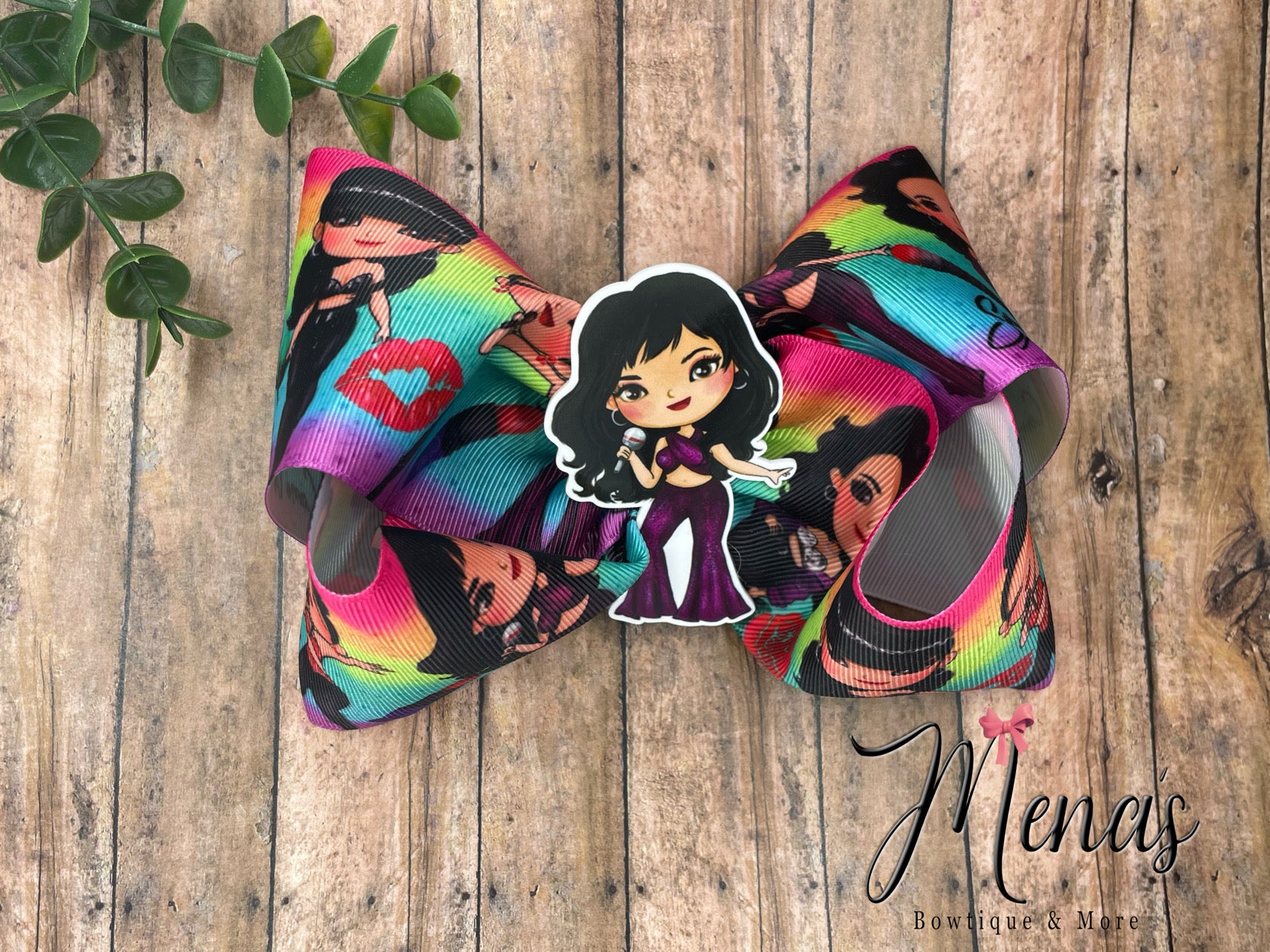 Tejana Inspired Cartoon Boutique Bow