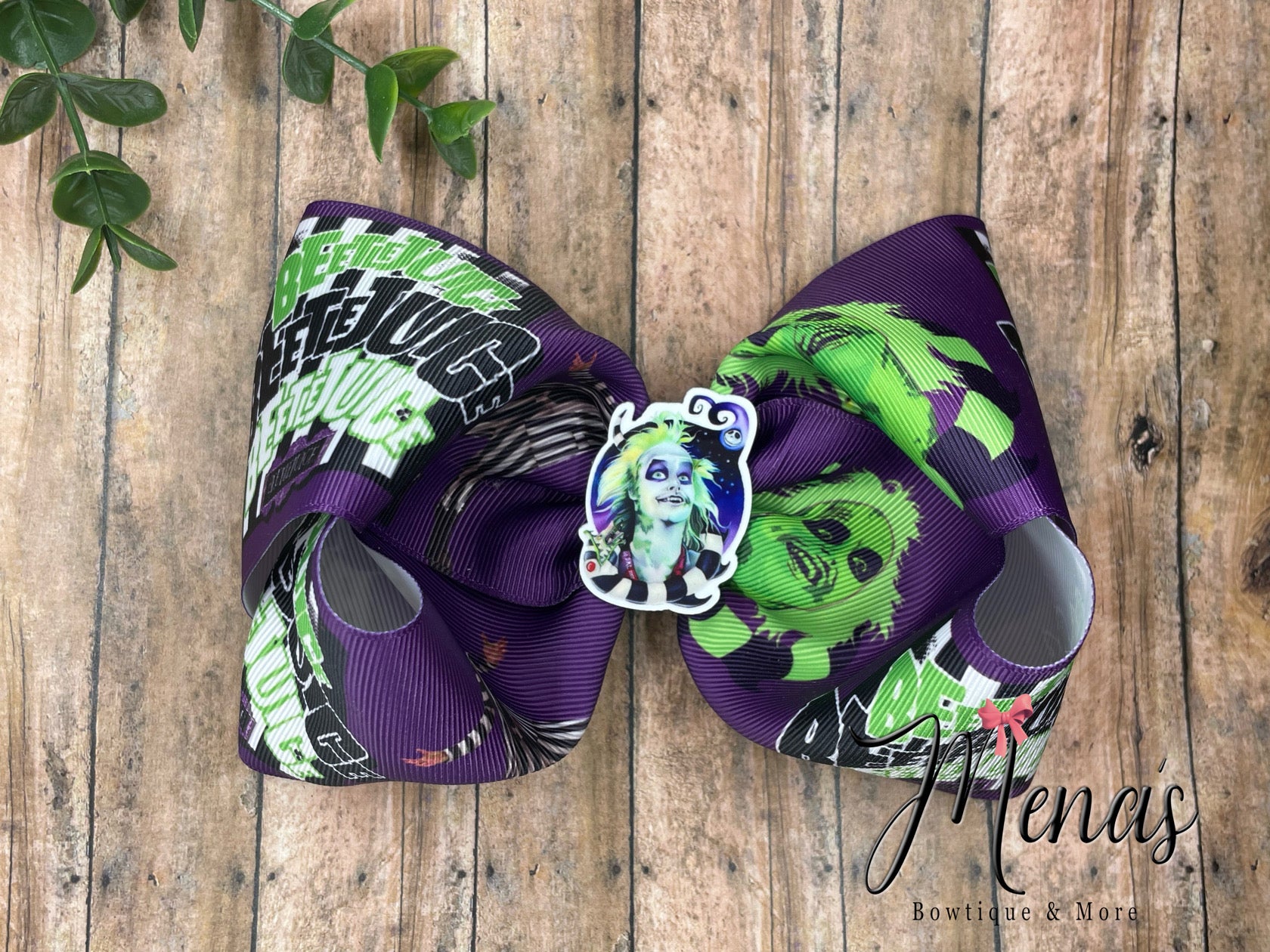 Green Man (Purple) Inspired Boutique Bow
