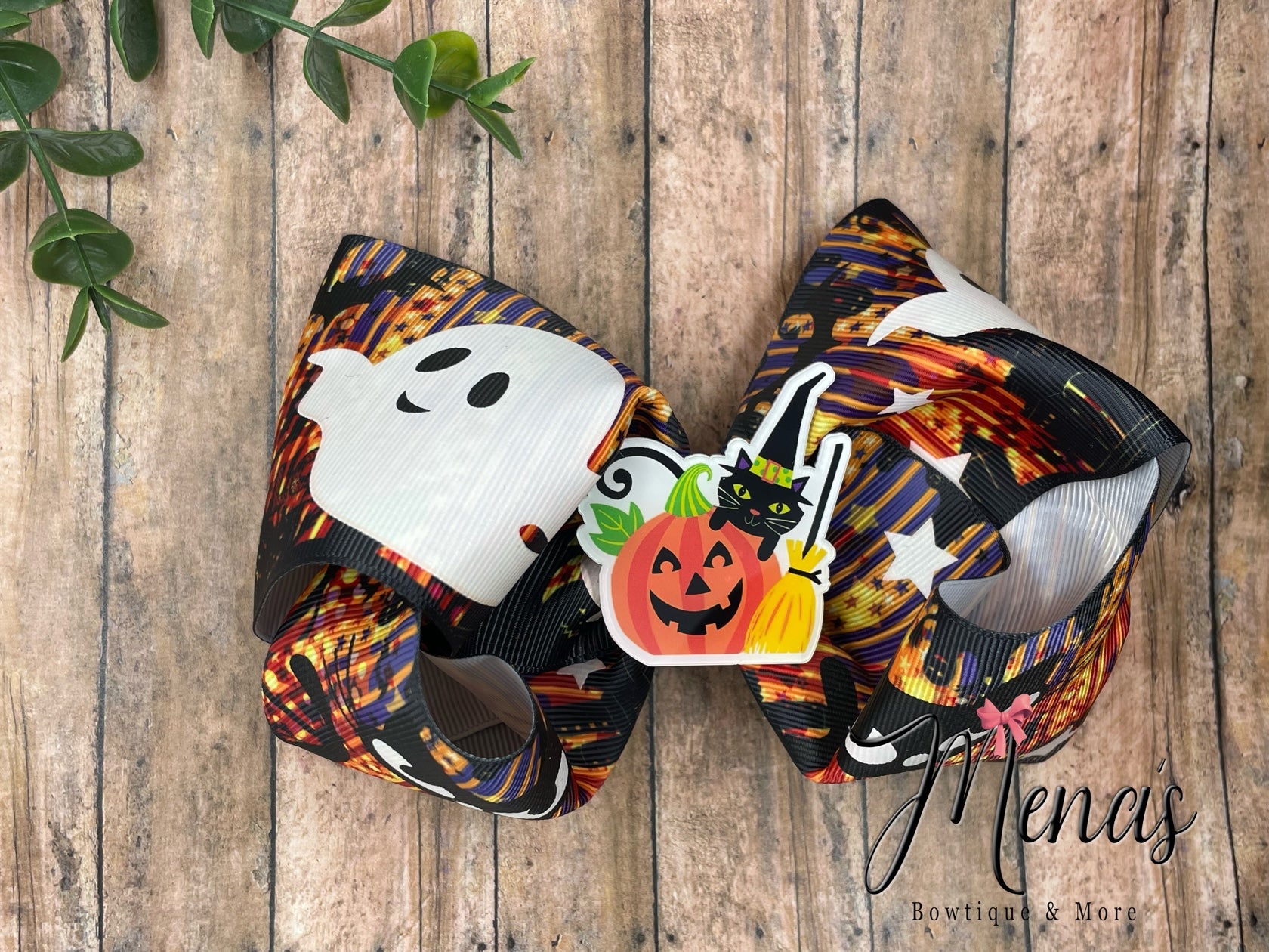 Halloween Glow in the Dark Boutique Bow