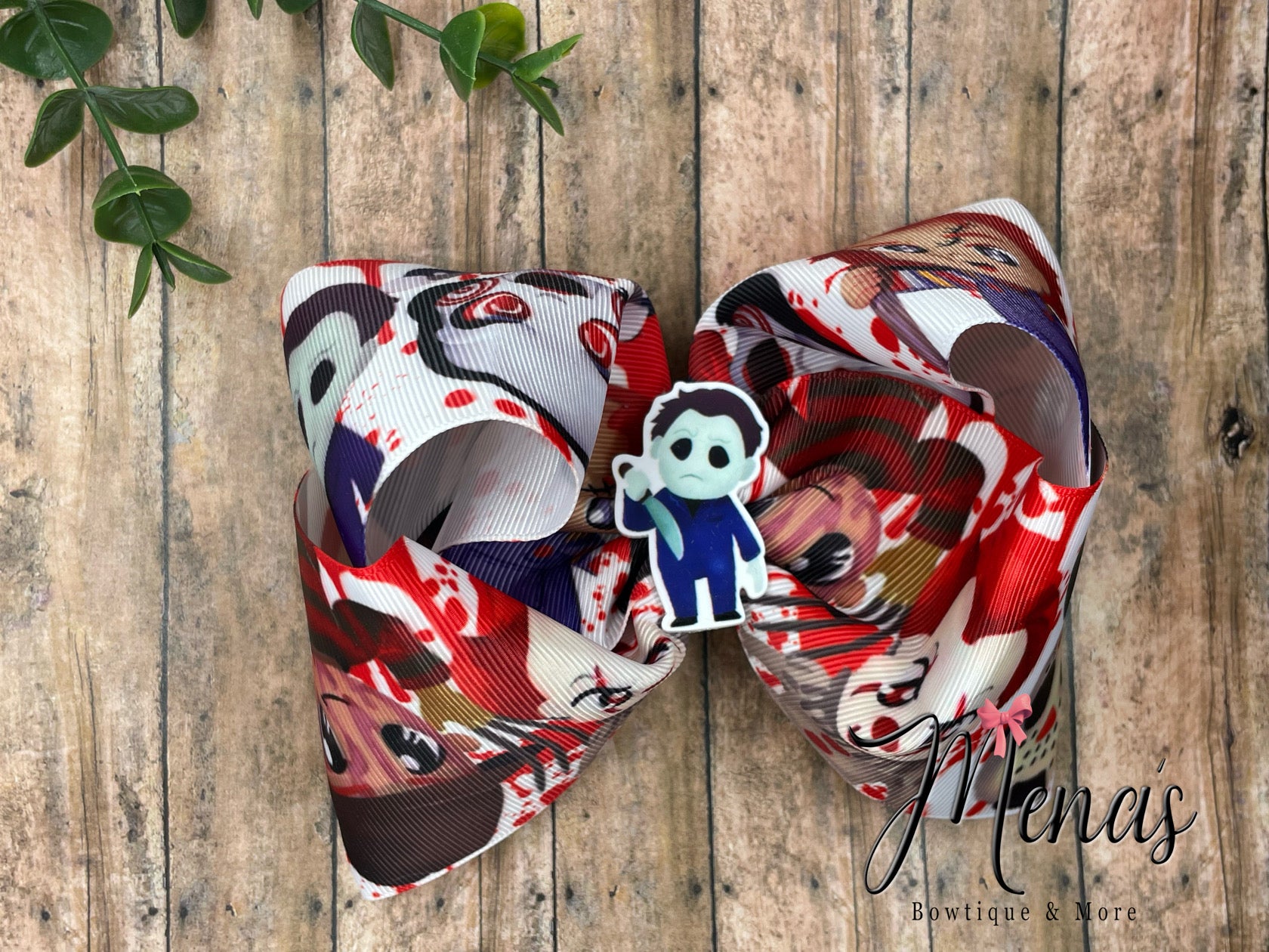 Evil Halloween Characters Boutique Bow