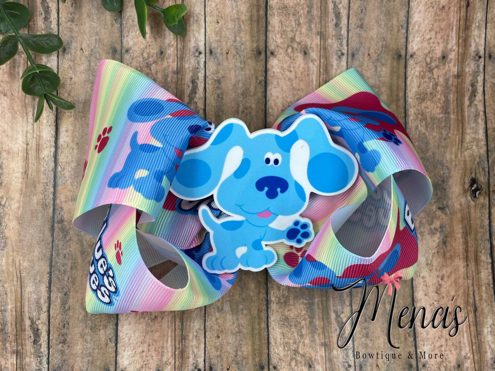 Blue dog Inspired Boutique Bow