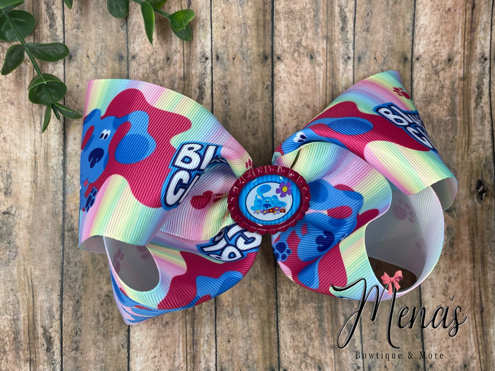 Blue dog Inspired Boutique Bow