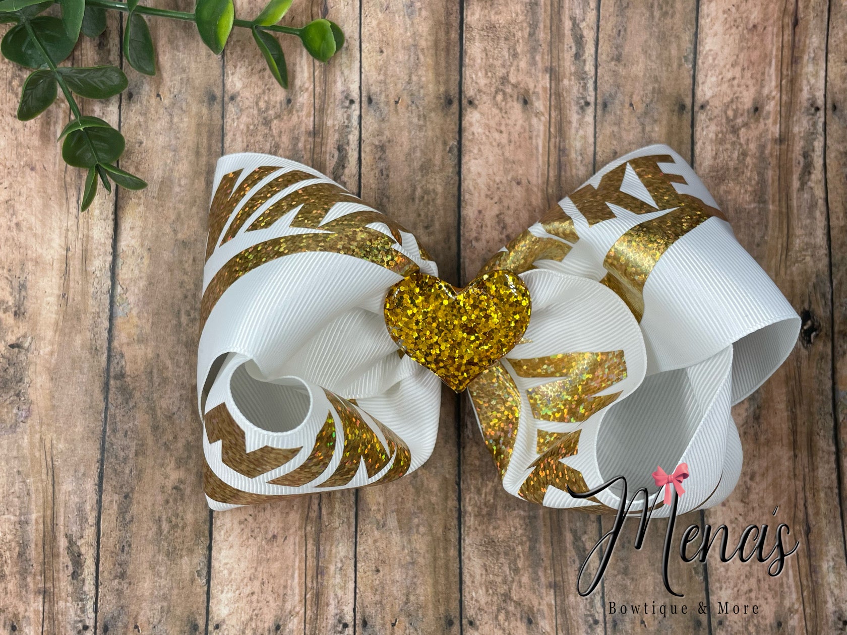 Checkmark Inspired Foil Boutique Bow