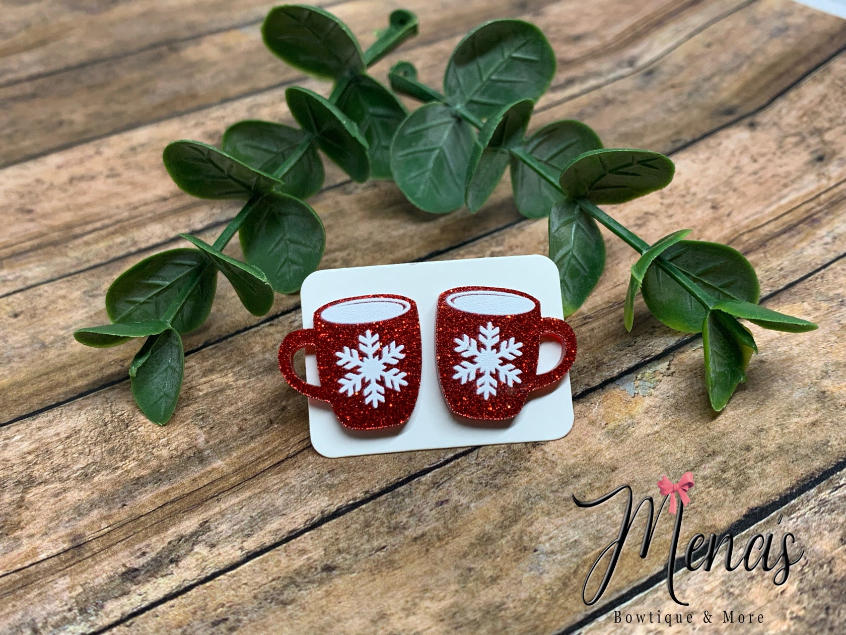 Christmas Mug Earring Studs