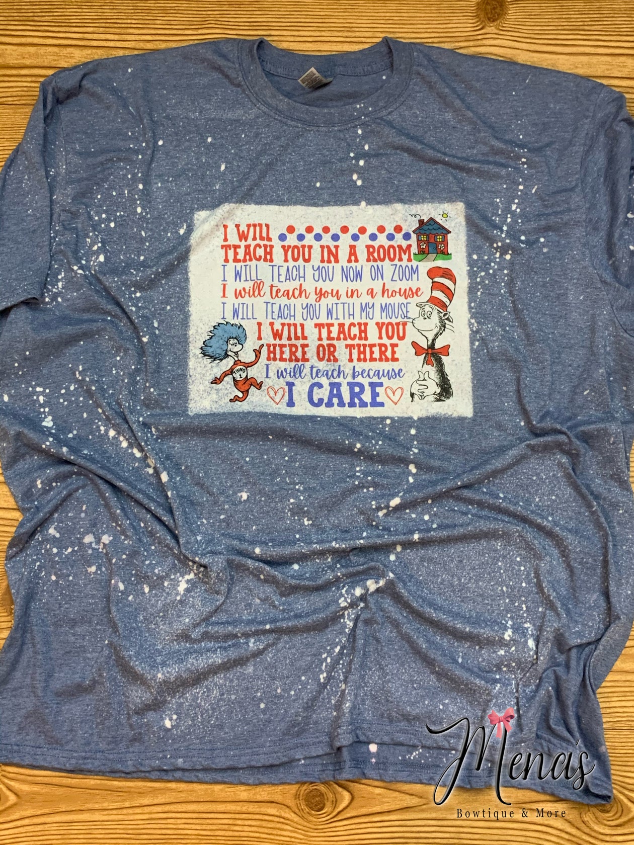 Adult Bleached Splatter Short Sleeve Shirts