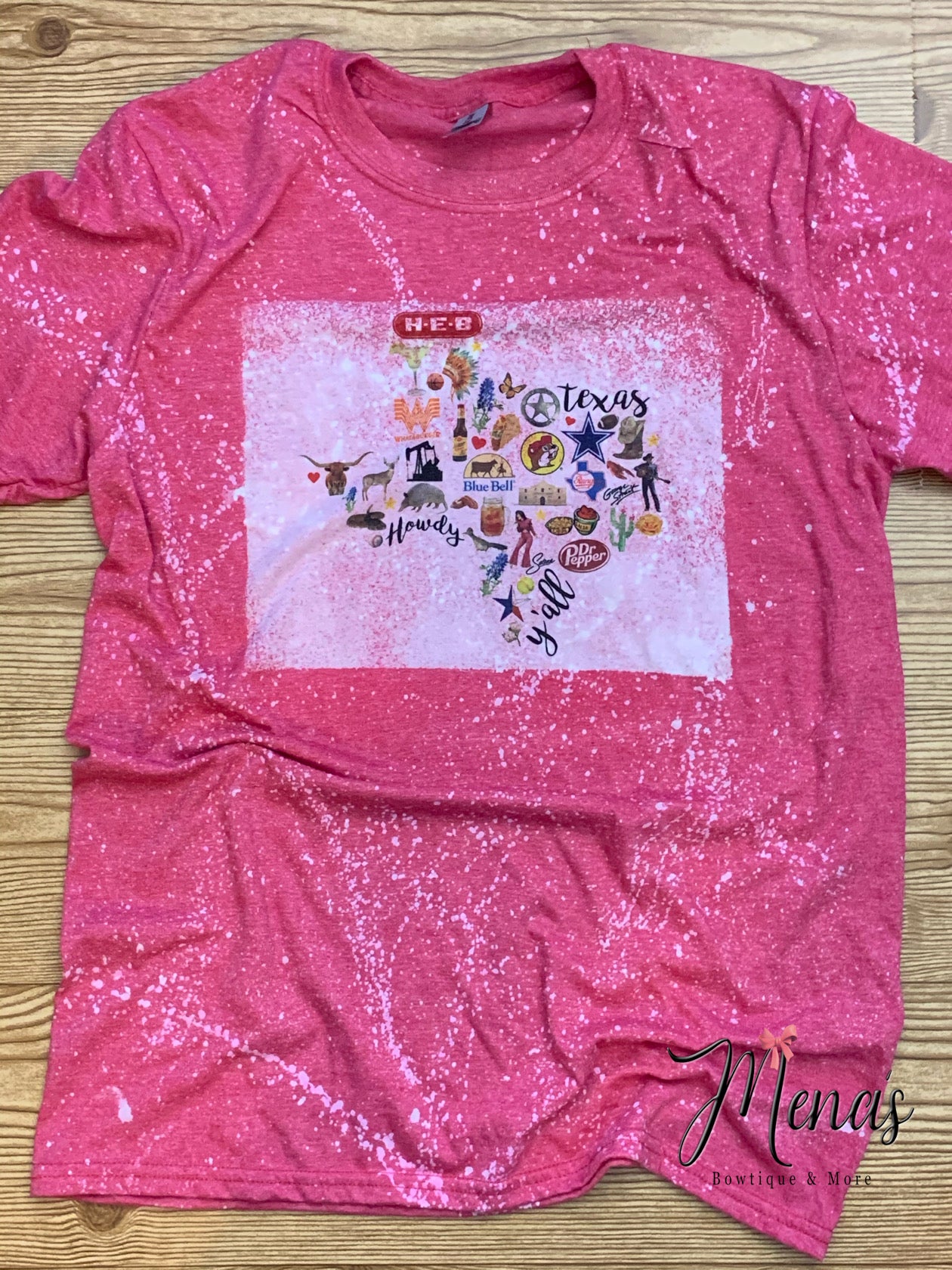 Adult Bleached Splatter Short Sleeve Shirts