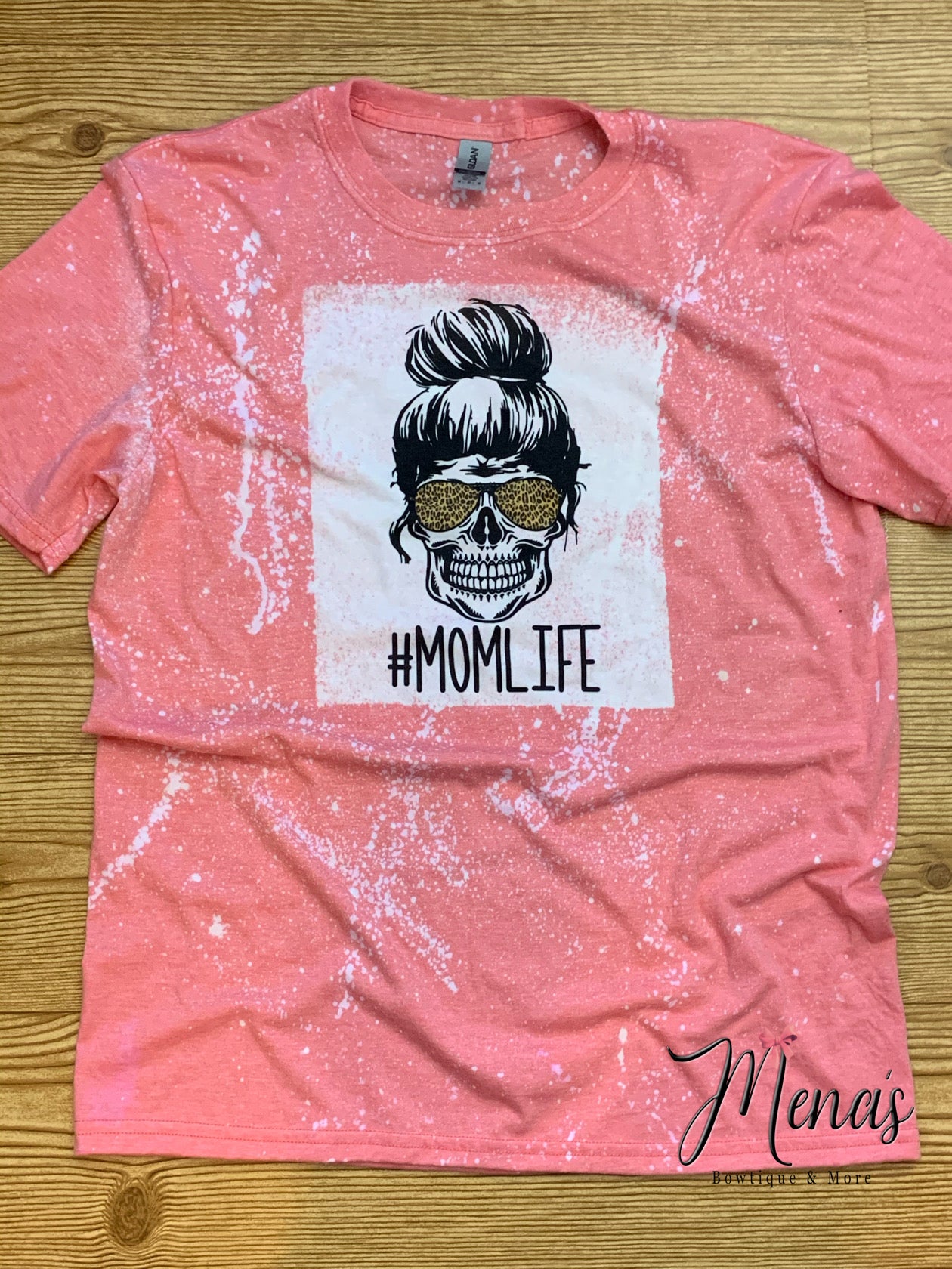 Adult Bleached Splatter Short Sleeve Shirts