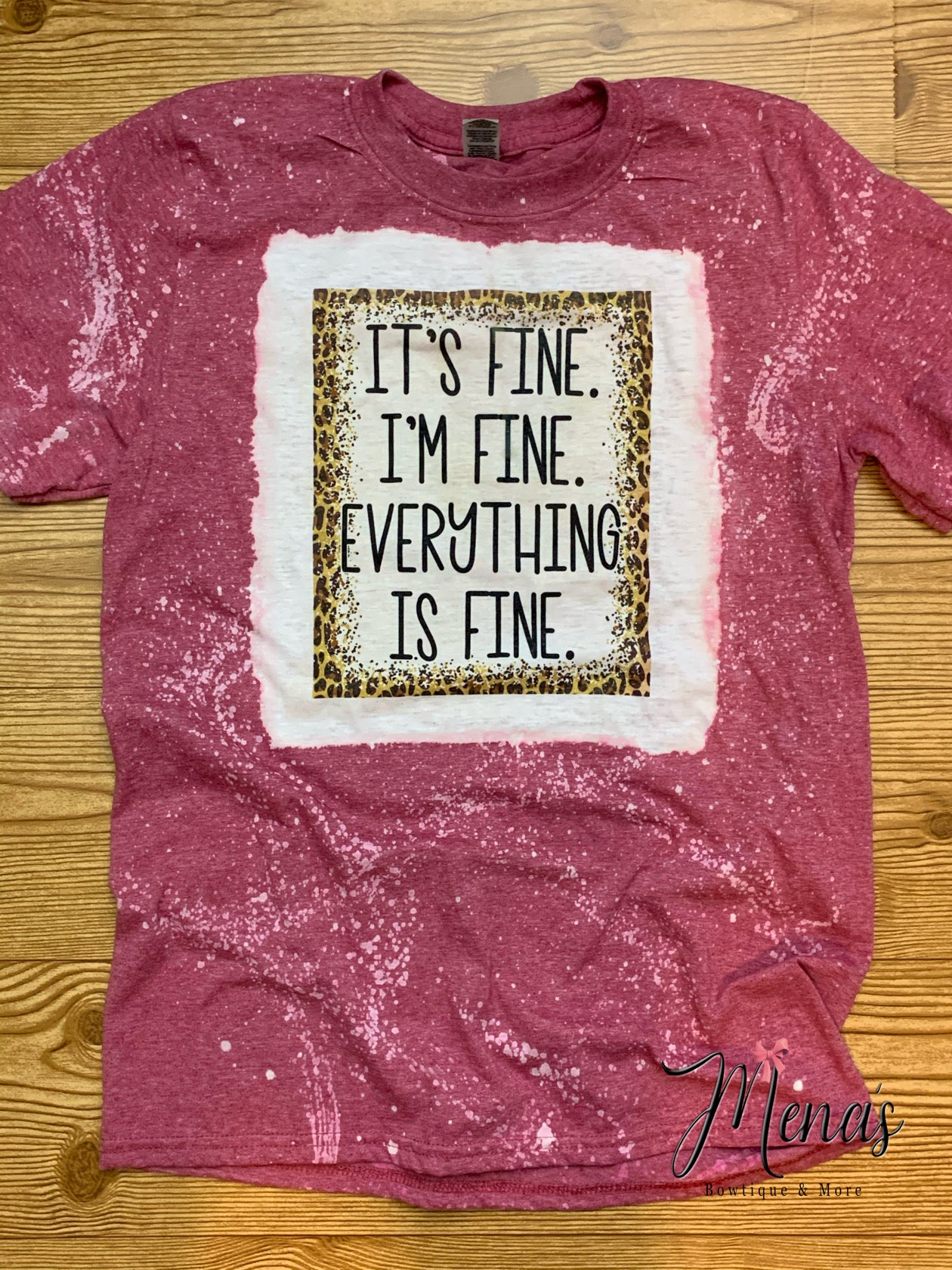 Adult Bleach Center Short Sleeve Shirt