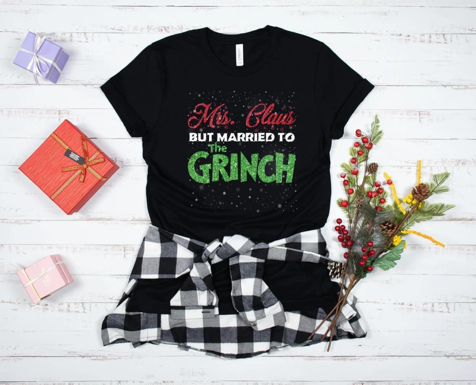Mrs. Claus Grinch Screen Transfer (In-Stock)